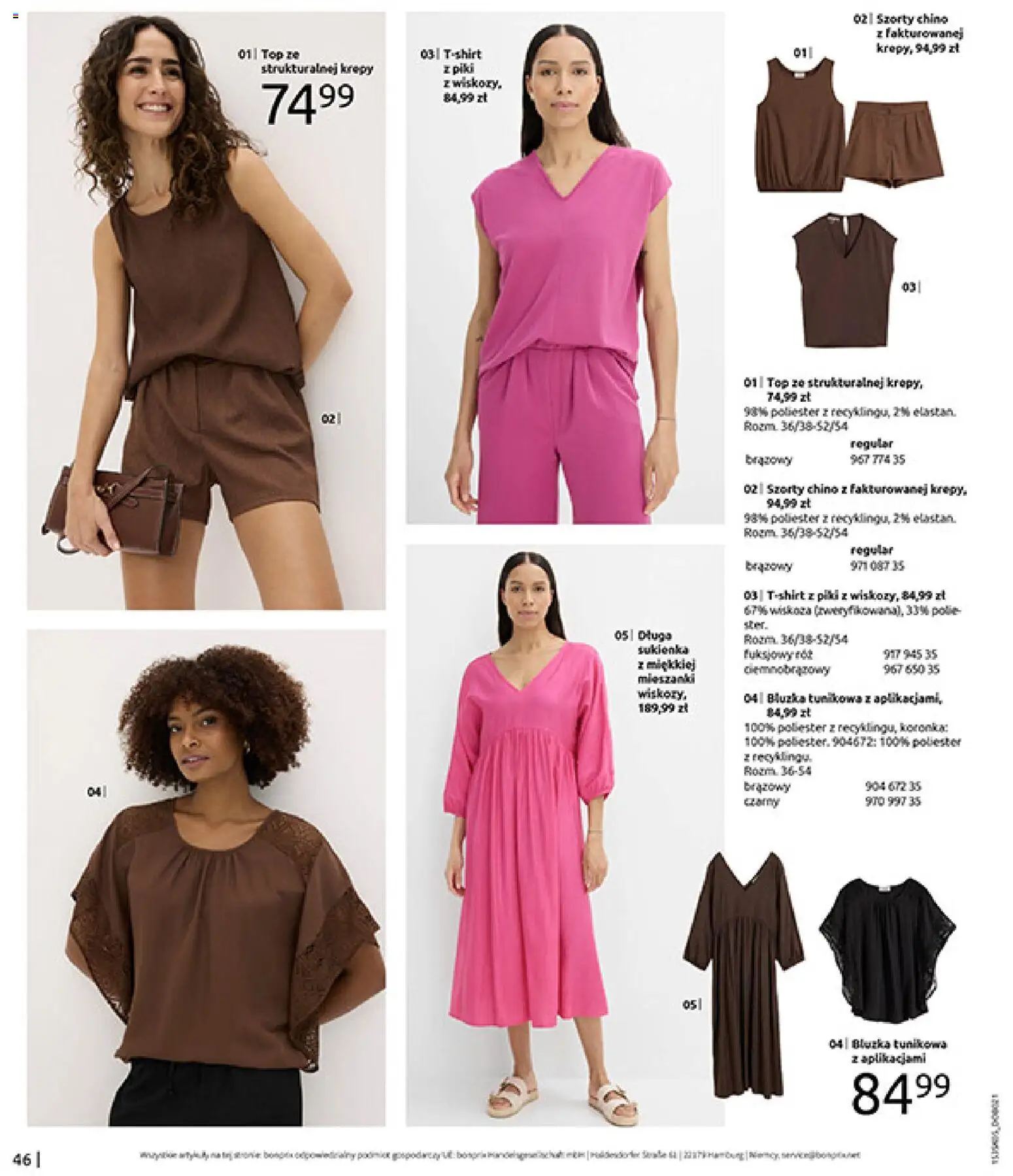 BonPrix Katalog od 18.05.2026 | Strona: 48 | Produkty: Szorty, Top, Sukienka, Róż