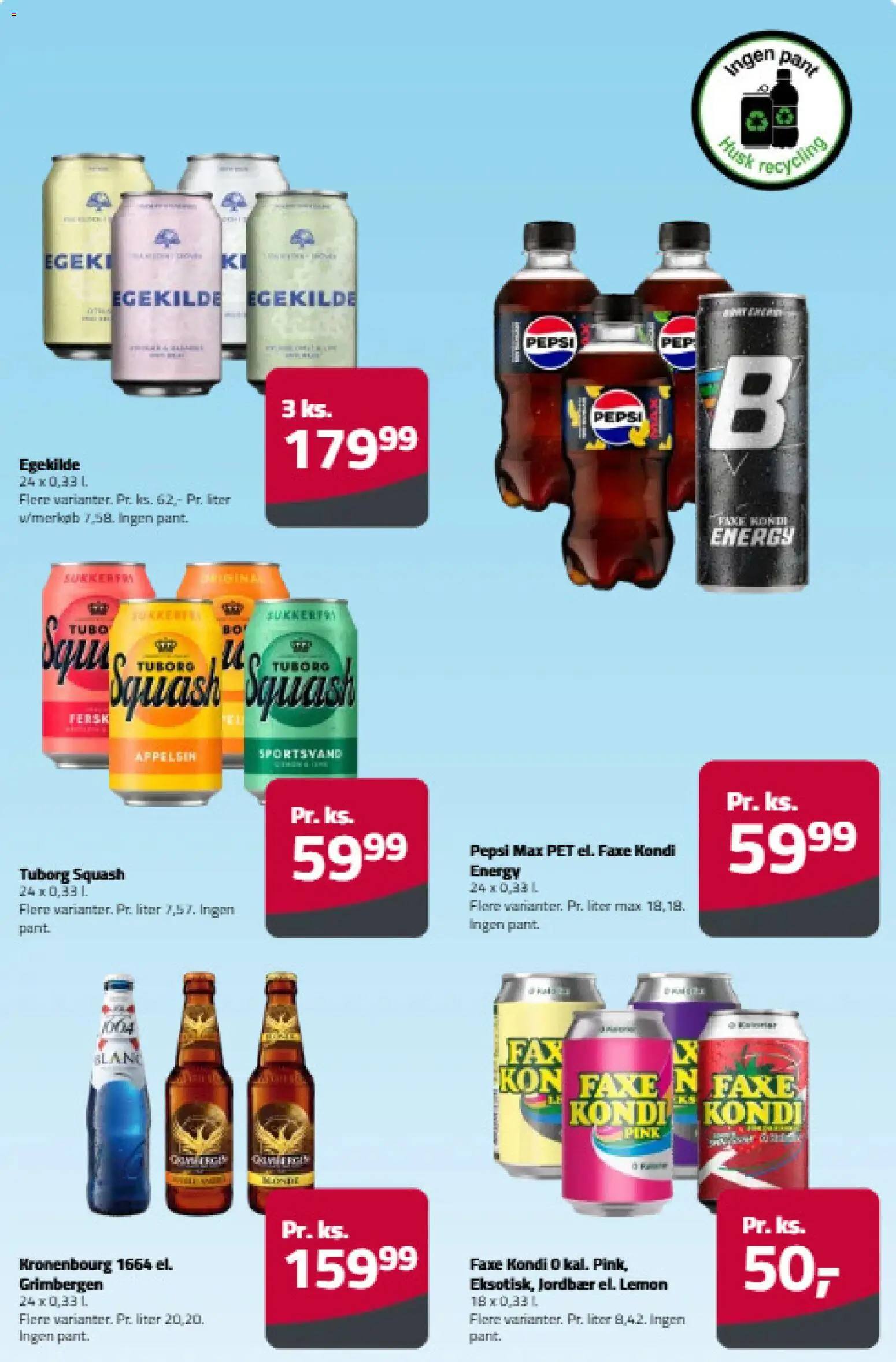 Fleggaard tilbudsavis – gyldig fra 19/08/2026 | Side: 5 | Produkter: Jordbær, Faxe Kondi, Pepsi Max, Tuborg Squash