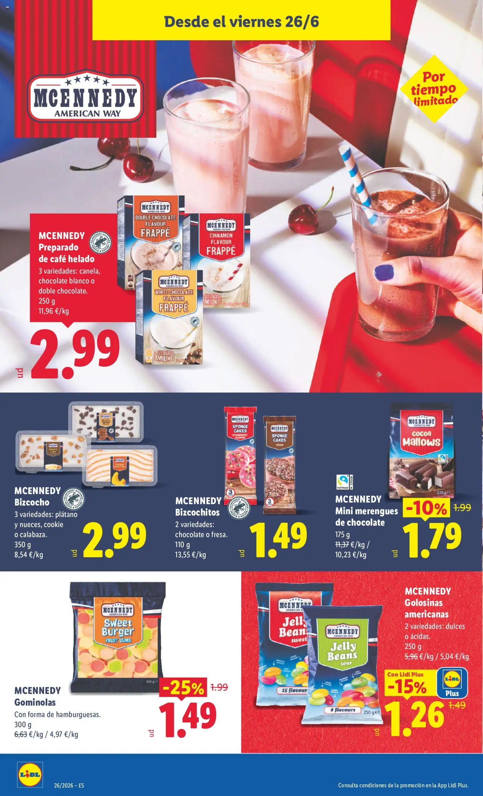 Lidl folleto │ válido desde el 22.06.2026 | Página: 38 | Productos: Café, Golosinas, Helado, Bizcocho