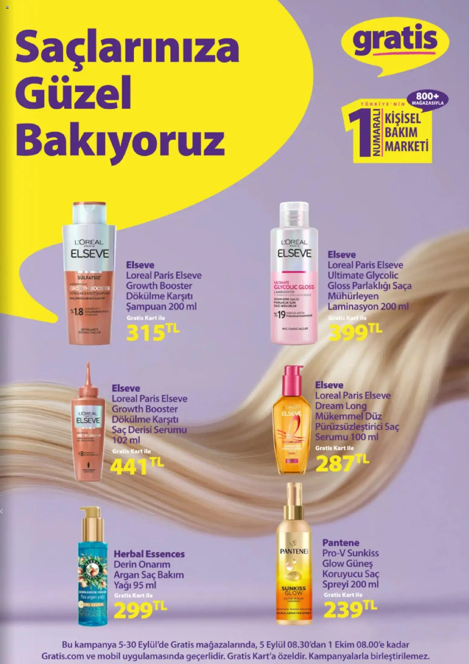 Gratis Katalog - 06 Eylül 2026 tarihinden itibaren geçerlidir | Sayfa: 7 | Ürünler: Şampuan, Saç yağı