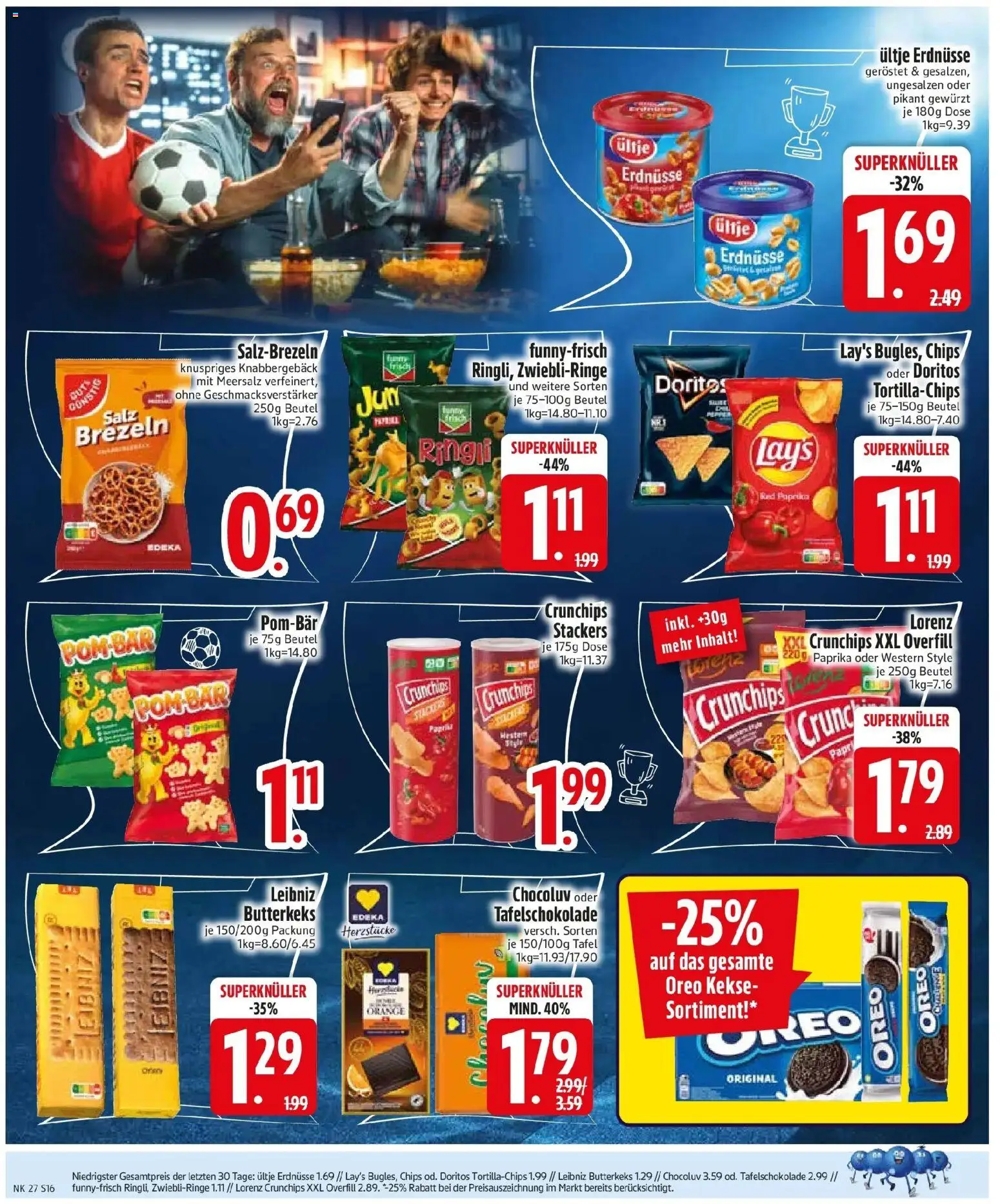 Edeka - EDEKA: Wochenangebote – gültig ab 28.06.2026 | Seite: 18 | Produkte: Erdnüsse, Lorenz crunchips, Chips, Kekse