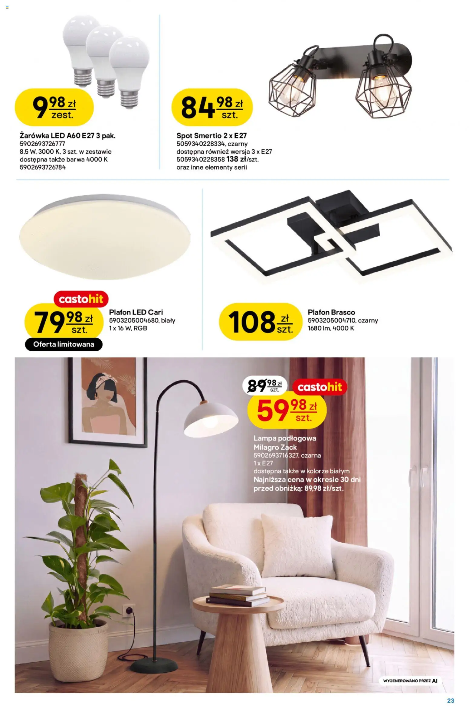 Castorama gazetka od 30.09.2026 | Strona: 23 | Produkty: Lampa