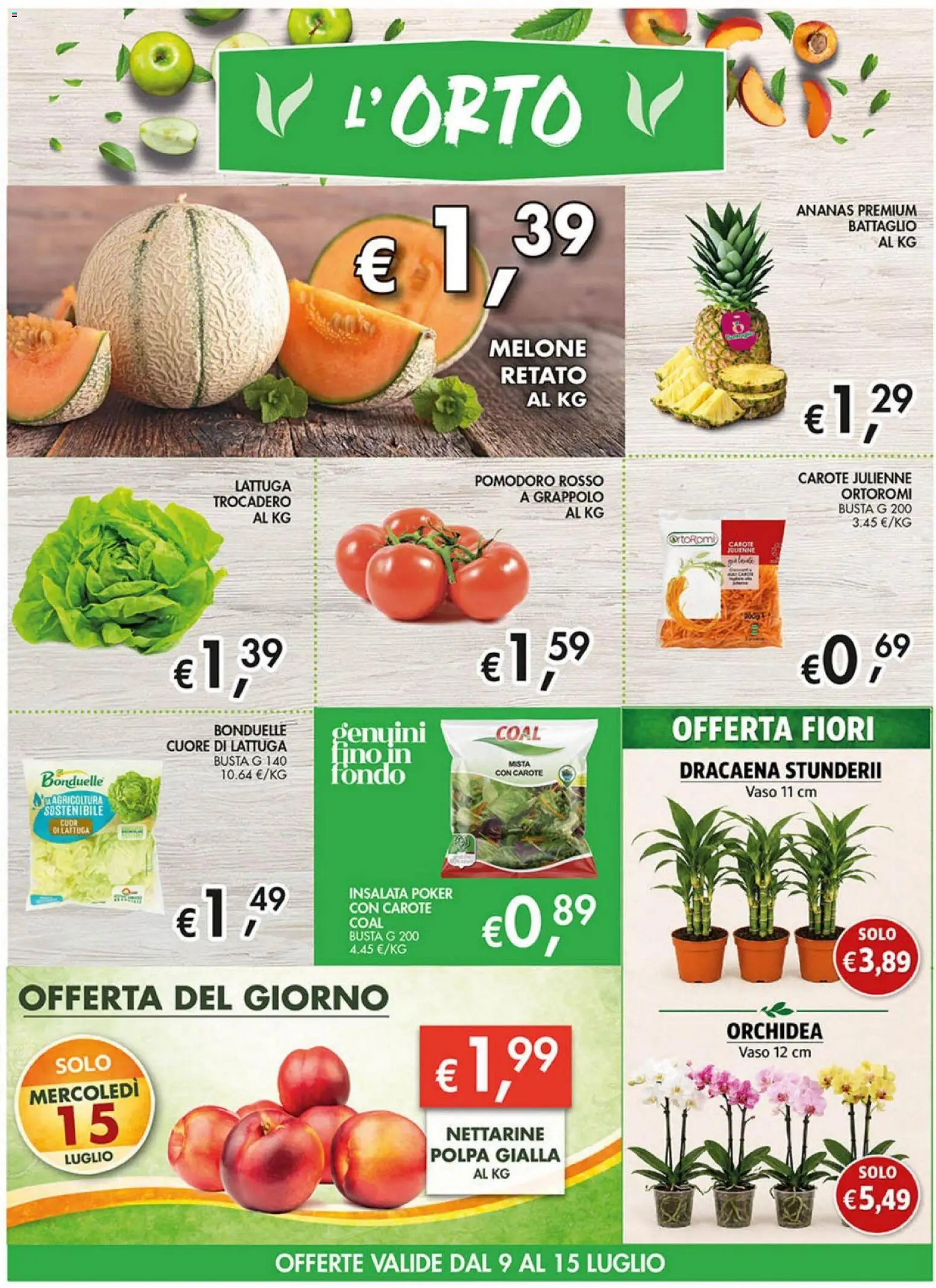Volantino Coal del 02/07/2026 | Pagina: 3 | Prodotti: Insalata, Pomodoro, Ananas, Lattuga