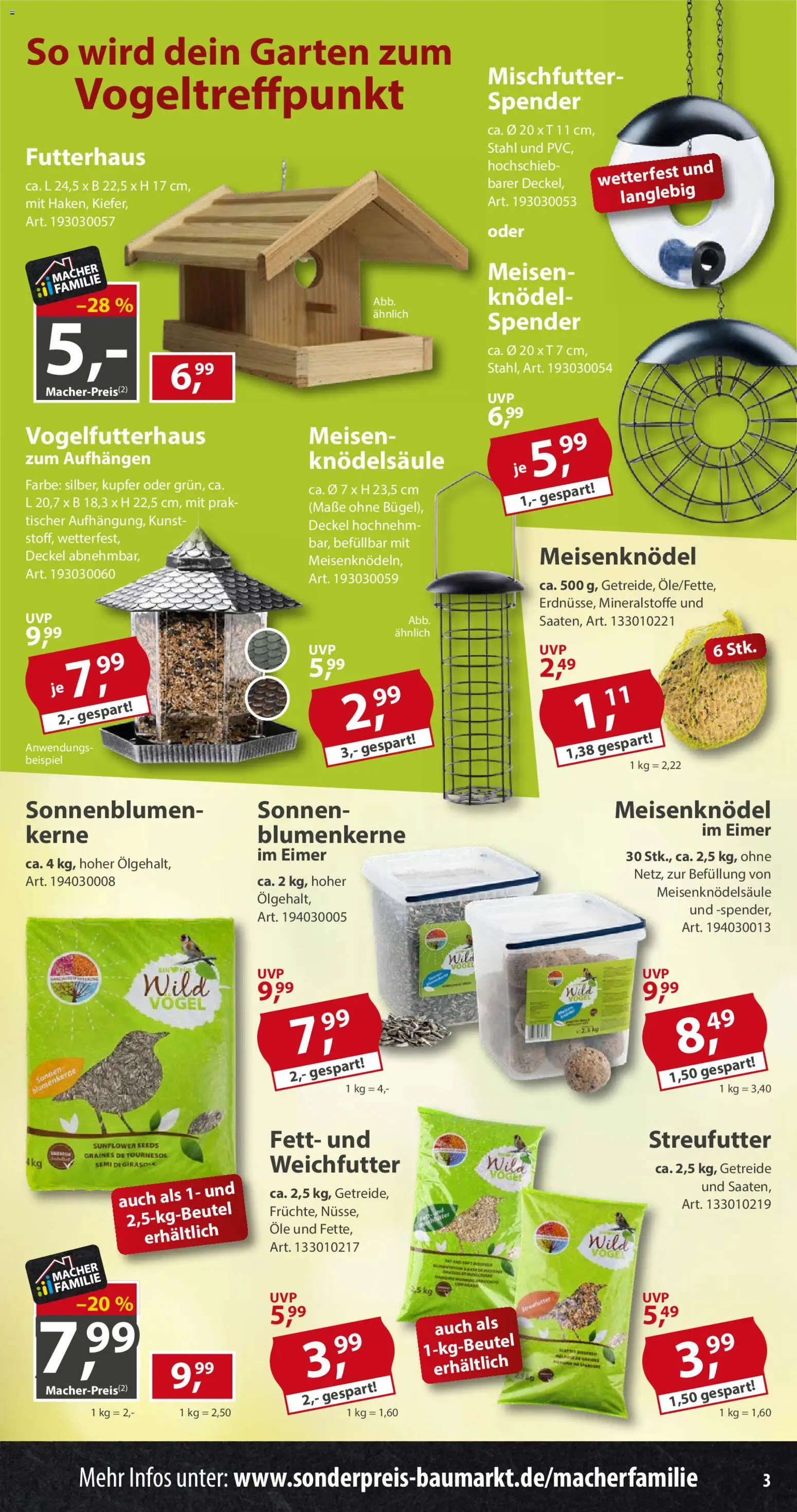 Sonderpreis Baumarkt Prospekt – gültig ab 12.09.2026 | Seite: 3 | Produkte: Getreide