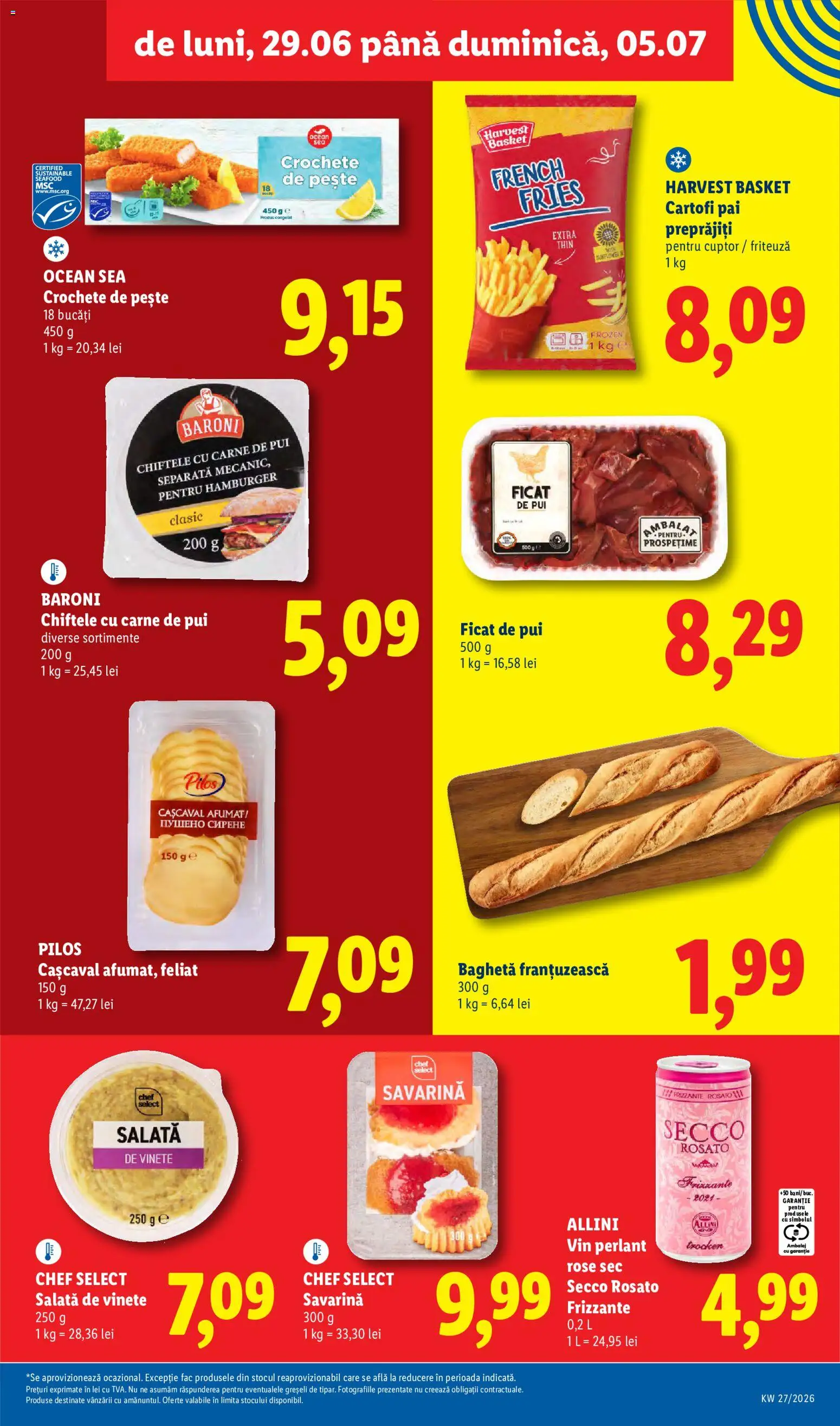 Noul catalog Lidl – valabil de la 29.06.2026 | Pagină: 7 | Produse: Cuptor, Hacıyatmaz Kedi Oyuncağı, Carne De Pui, Pește