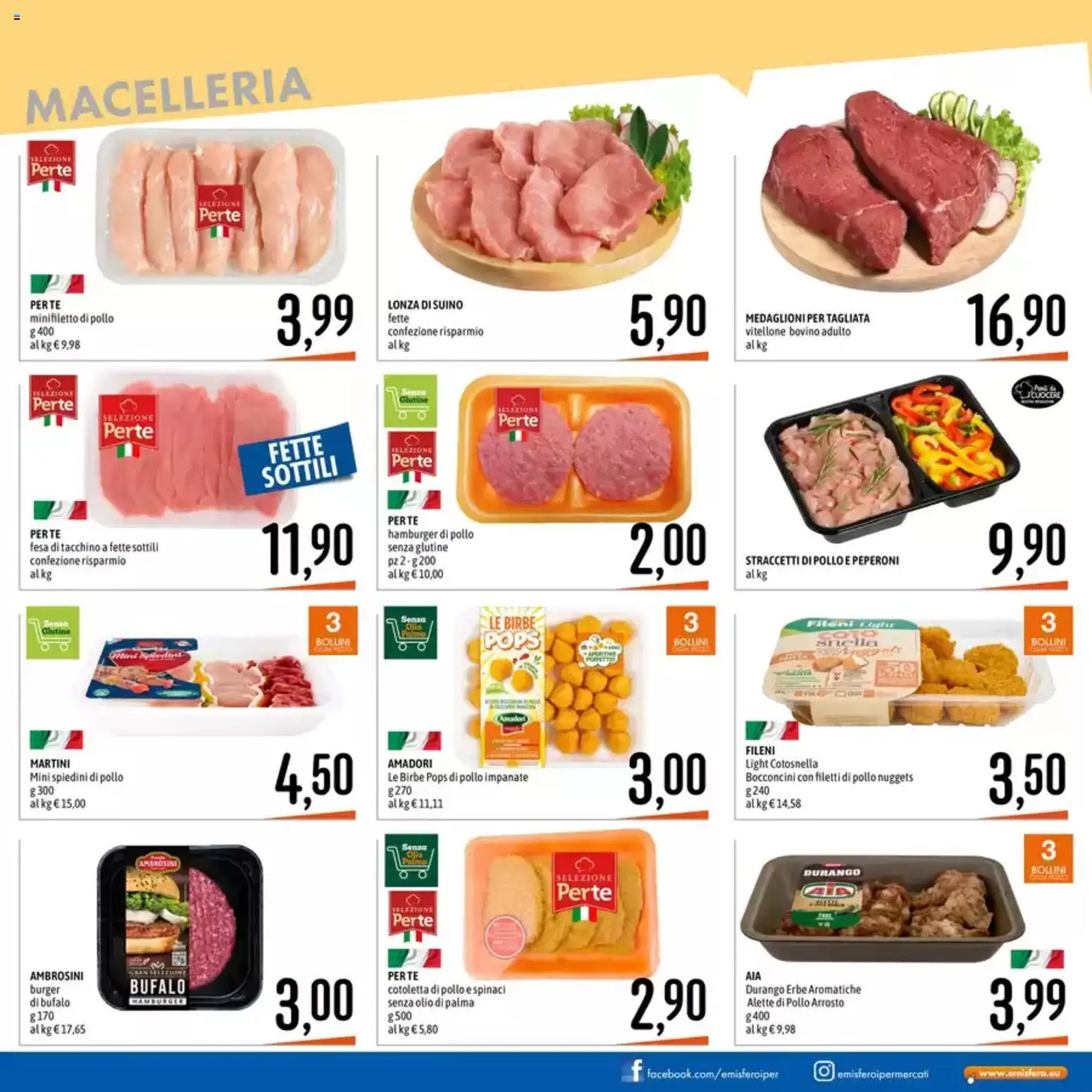 Volantino Emisfero del 28.05.2026 | Pagina: 12 | Prodotti: Arrosto, Pollo, Nuggets, Hamburger