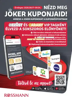 Rossmann Szórólap - amely érvényes a következő dátumtól: 2026.08.17.