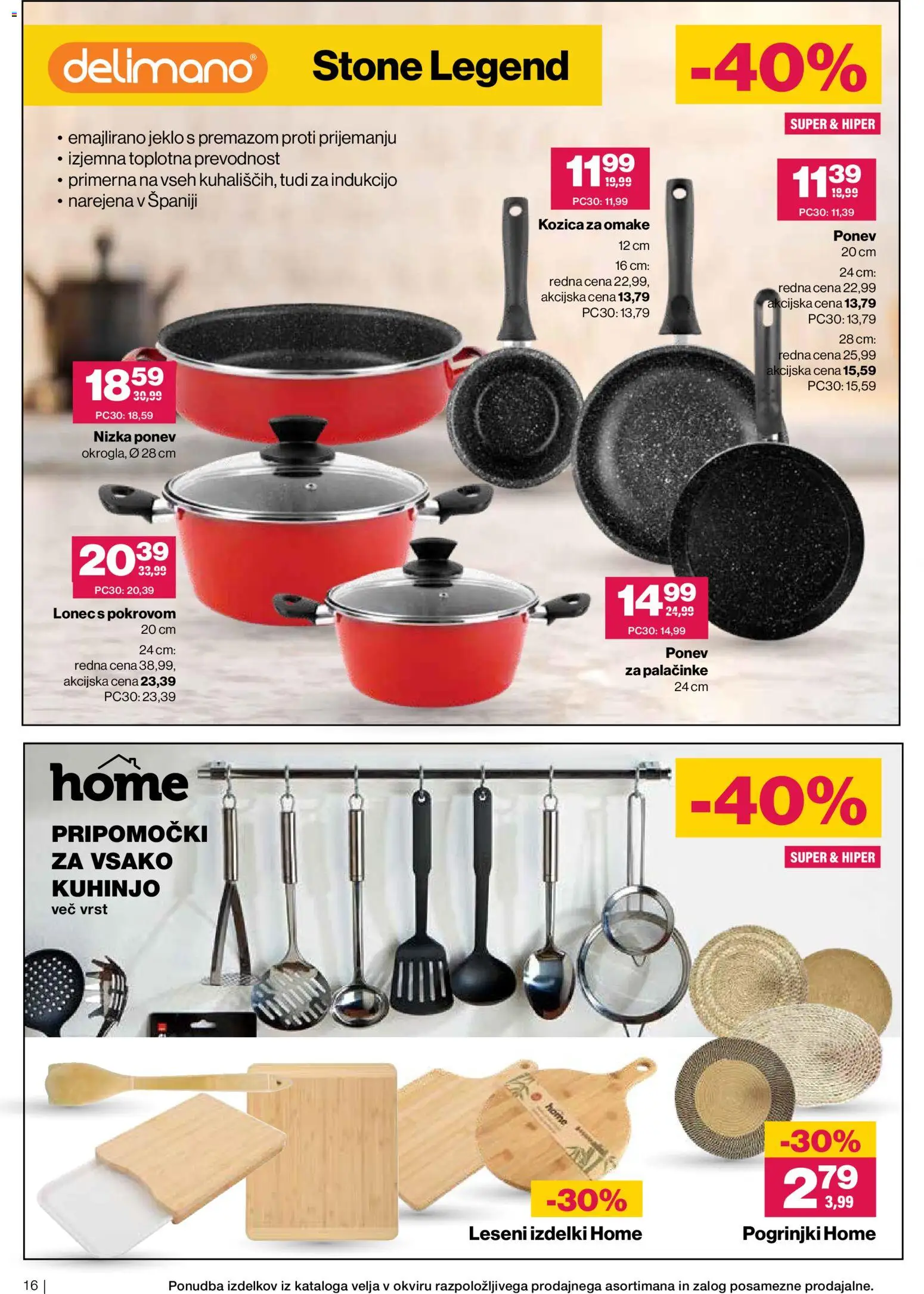 Novi Mercator katalog ponudbe – veljaven od 10.06.2026 | Stran: 16 | Izdelki: Palačinke