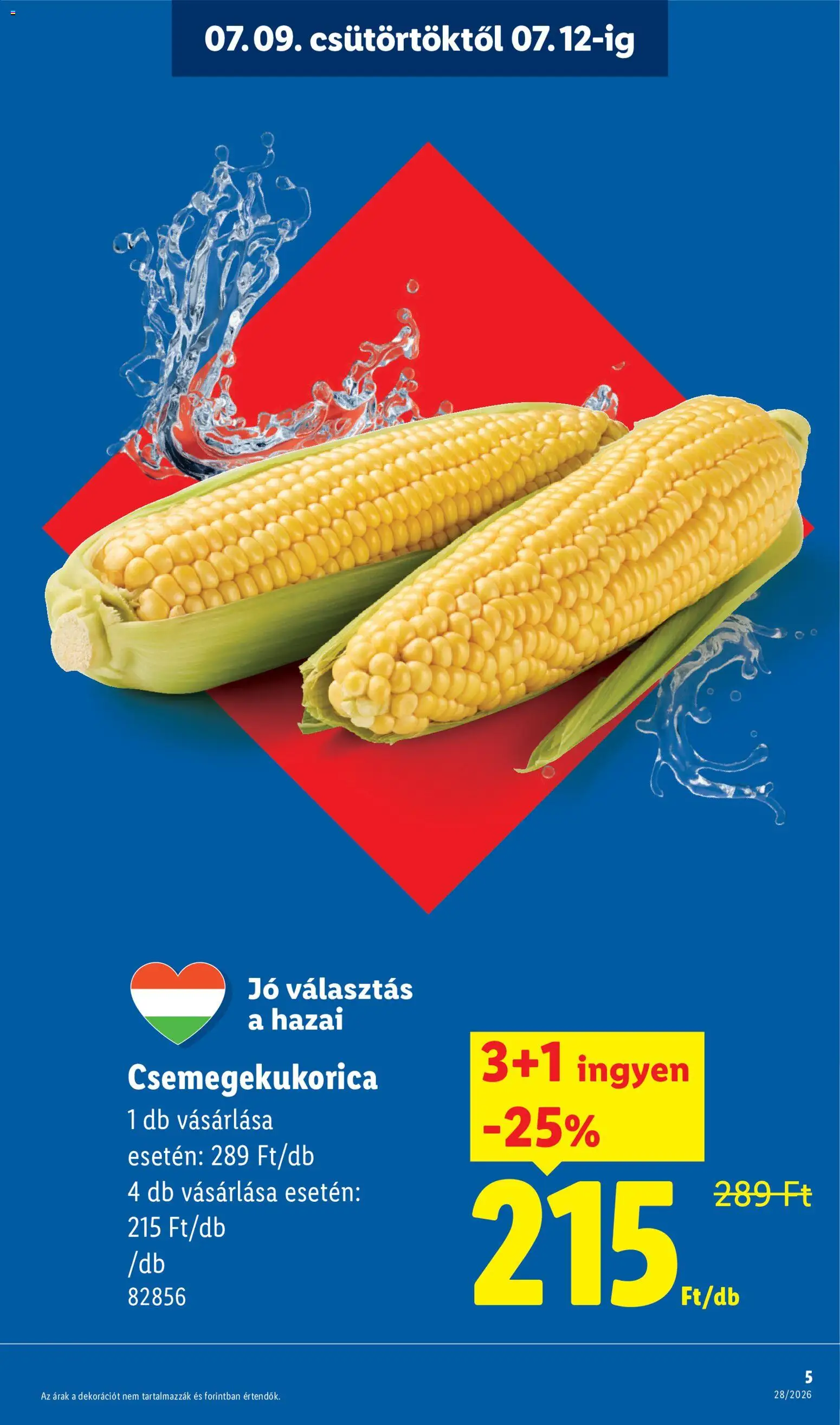 Lidl akciós ujság - amely érvényes a következő dátumtól: 2026.07.09. | Oldal: 5