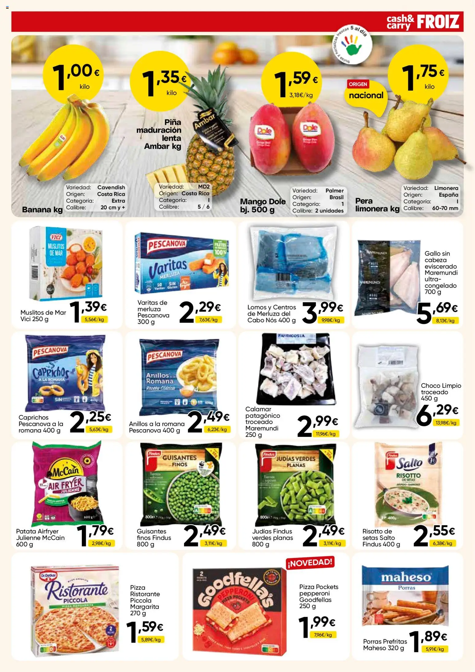 Froiz - Folleto Cash │ válido desde el 15/09/2026 | Página: 9 | Productos: Setas, Judías, Piña, Mango