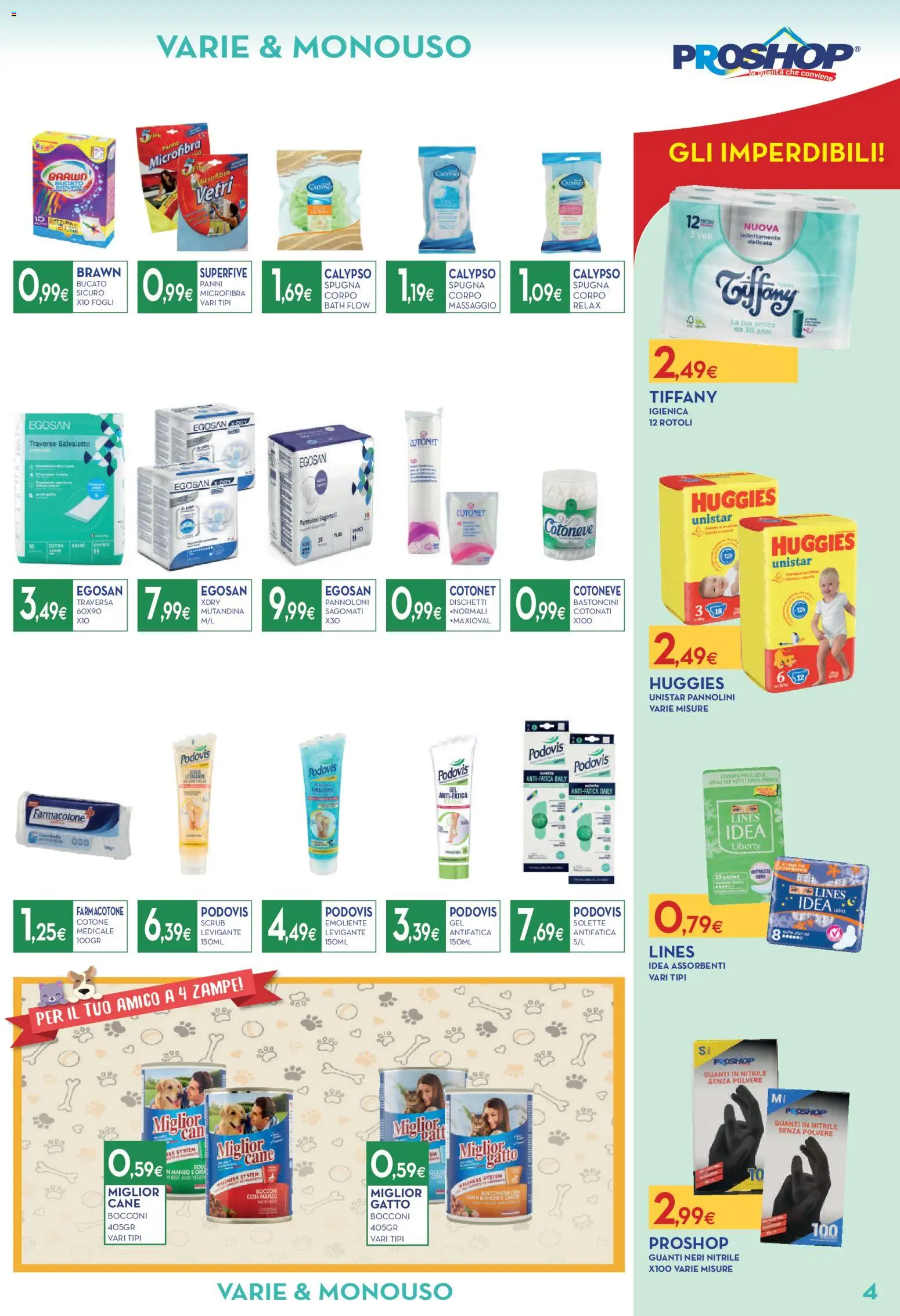 Volantino Proshop del 02/07/2026 | Pagina: 5 | Prodotti: Spugna, Scrub, Guanti, Pinne