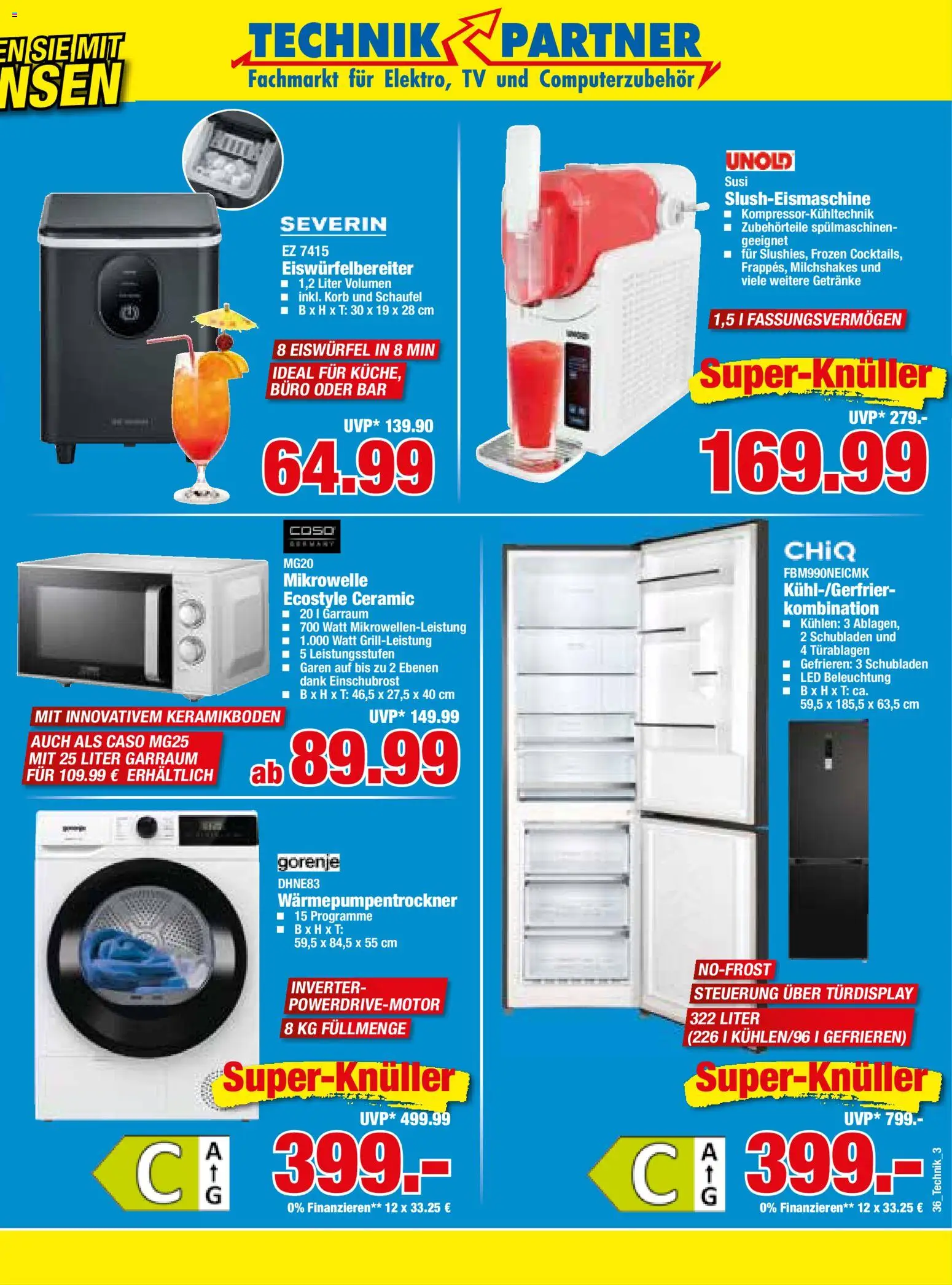 HERKULES Technik Partner – gültig ab 31.08.2026 | Seite: 3 | Produkte: Gorenje, Mikrowelle, Korb, TV