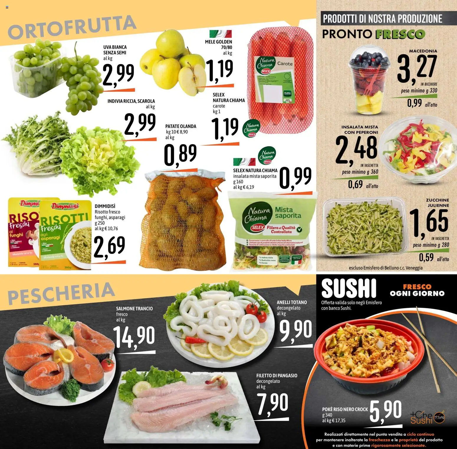 Volantino Emisfero del 10/09/2026 | Pagina: 15 | Prodotti: Peperoni, Carote, Uva, Bicchiere