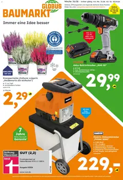 Globus Baumarkt Prospekt ab 31.08.2026 gültig