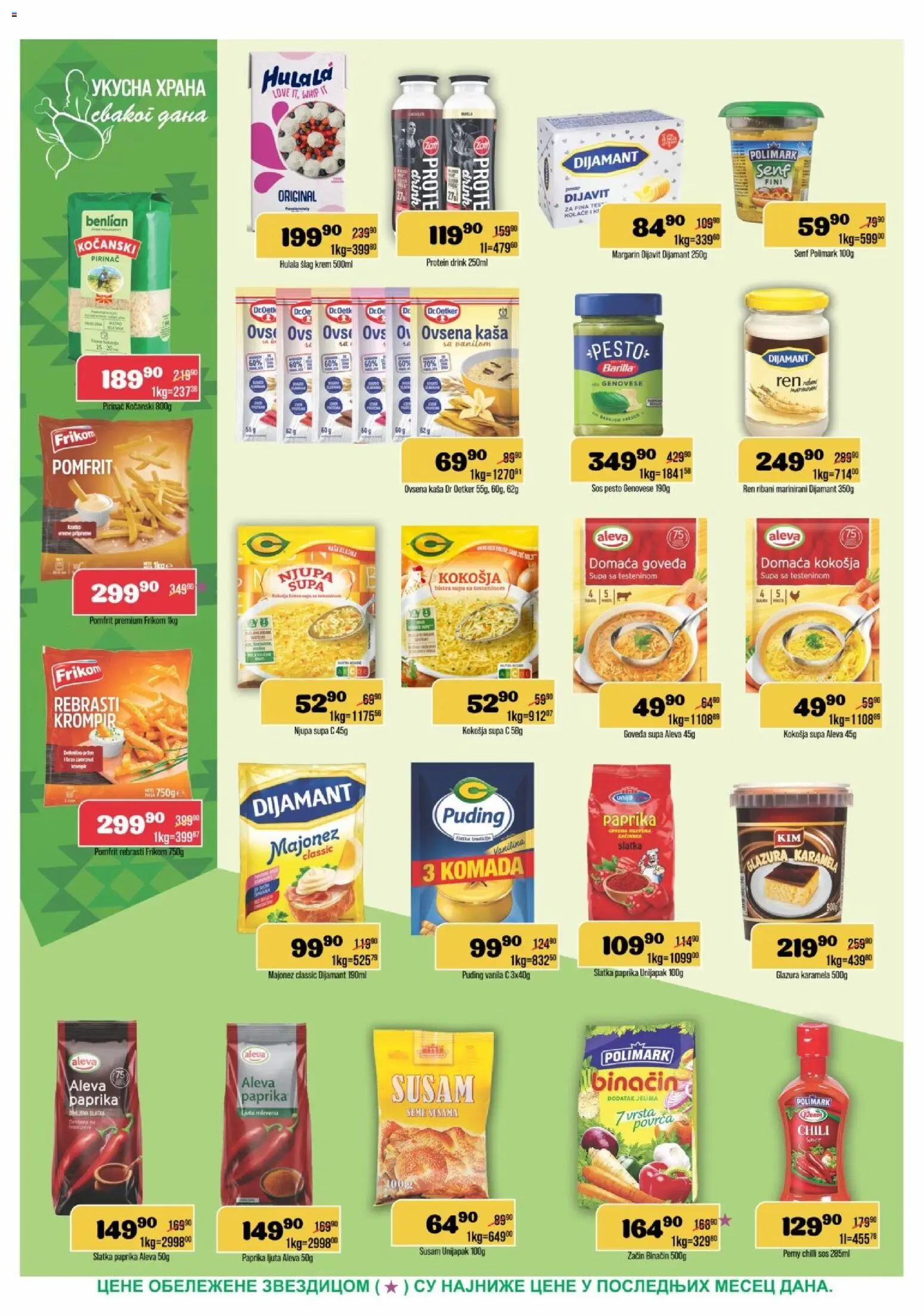 Europrom katalog - važi od 01.07.2026 | Strana: 8 | Proizvode: Majonez, Puding, Paprika, Pirinač