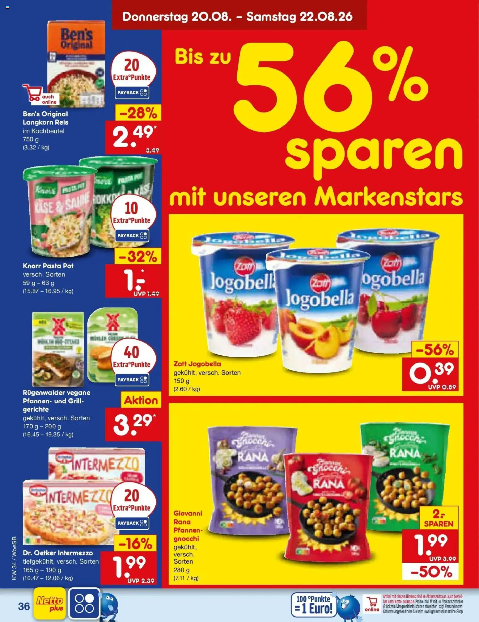 Netto Marken-Discount Prospekt Katzweiler – gültig ab 17.08.2026 | Seite: 56 | Produkte: Grill, Knorr, Pasta, Reis