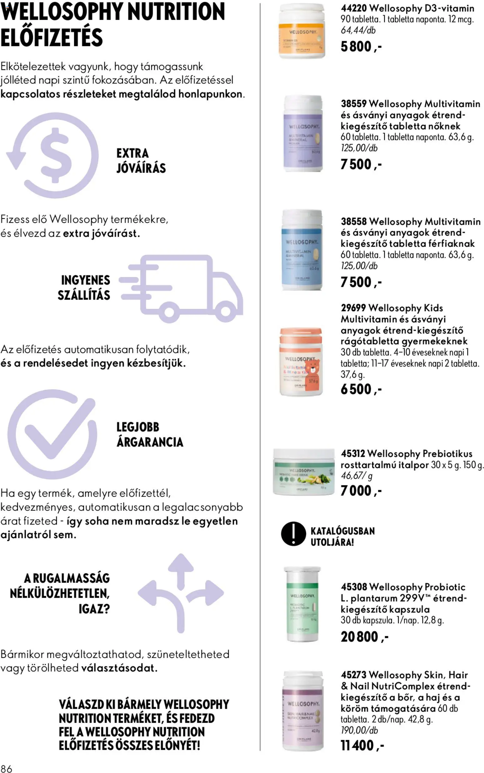 Oriflame akciós ujság - amely érvényes a következő dátumtól: 2026.09.09. | Oldal: 86 | Termékek: Kapszula, Tabletta, Multivitamin, Italpor