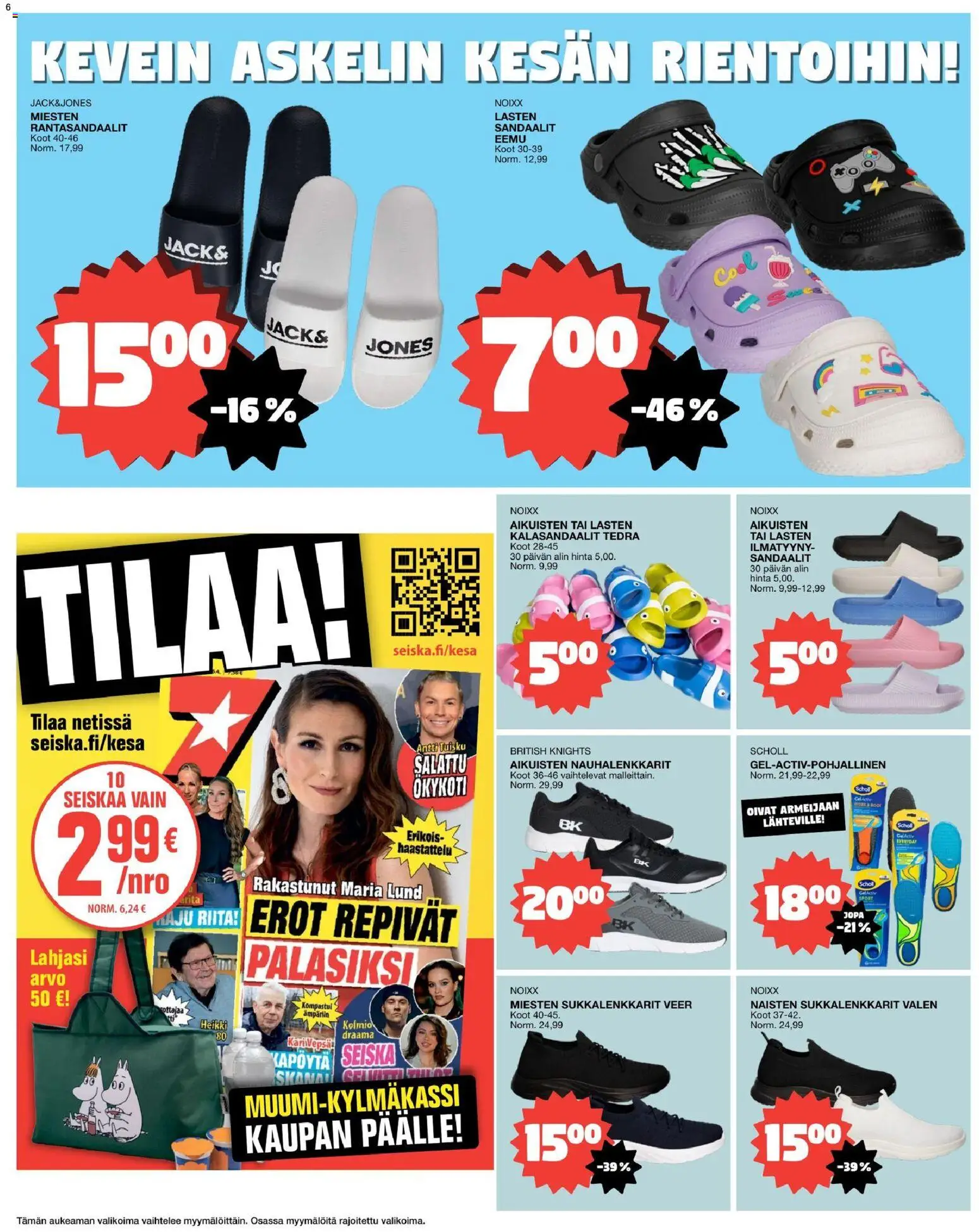 Tokmanni tarjoukset – voimassa 06/07/2026 alkaen | Sivu: 6 | Tuotteet: Sandaalit