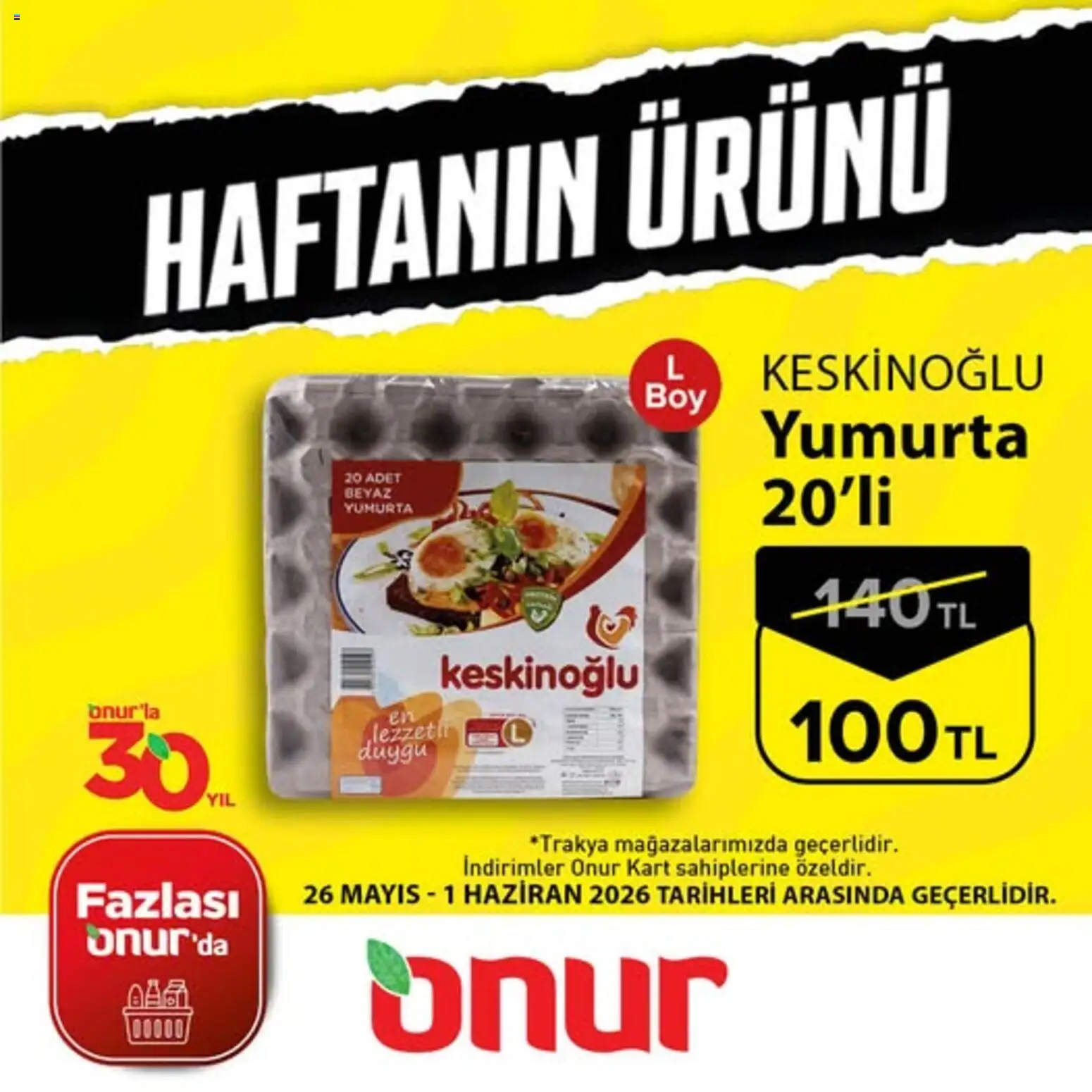 Onur Market - Haftanın Ürünü - 26.05.2026 tarihinden itibaren geçerlidir | Sayfa: 2