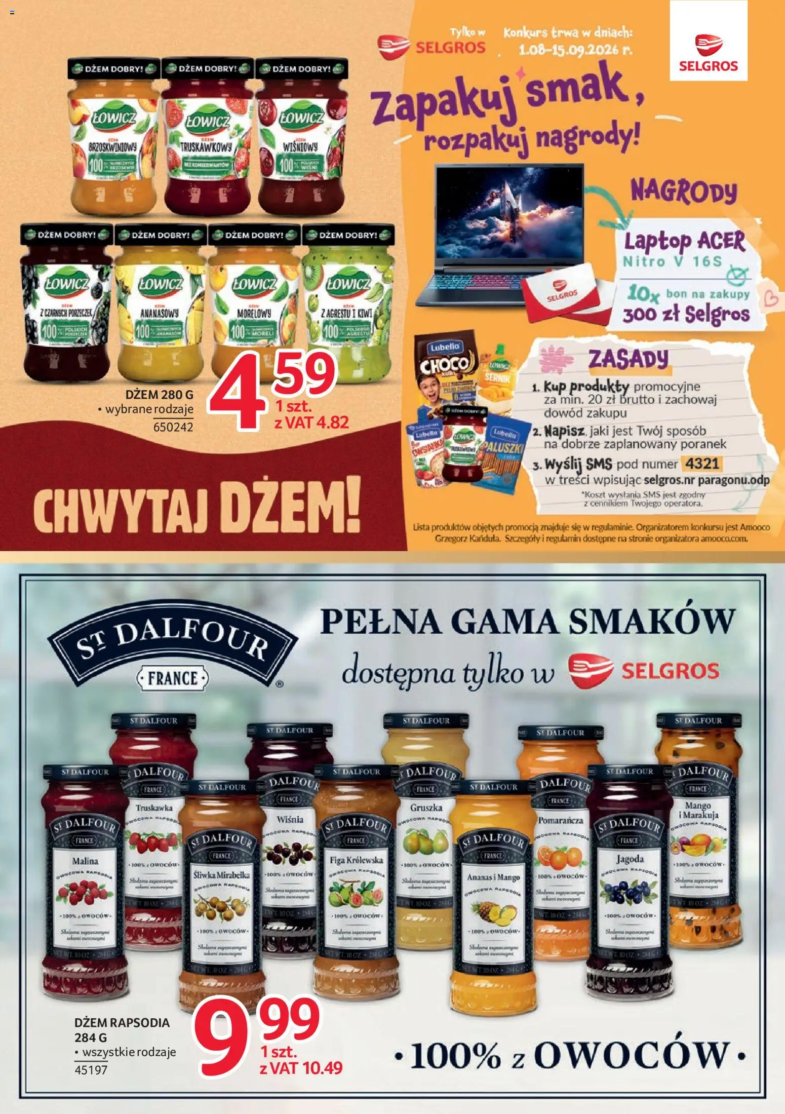 Selgros cash&carry gazetka - Markowe produkty od 27.08.2026 | Strona: 19 | Produkty: Mango, Malina, Dżem, Ananas