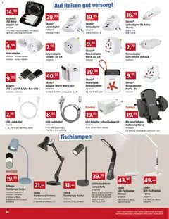 Bauhaus aktionen ab 27.07.2026 gültig | Seite: 26 | Produkte: Lampe, Powerbank, Adapter, Usb