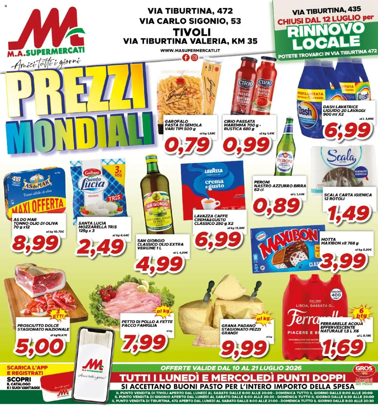 Volantino Ma Supermercati del 10/07/2026 | Pagina: 1 | Prodotti: Caffè, Grana Padano, Scala, Lavazza