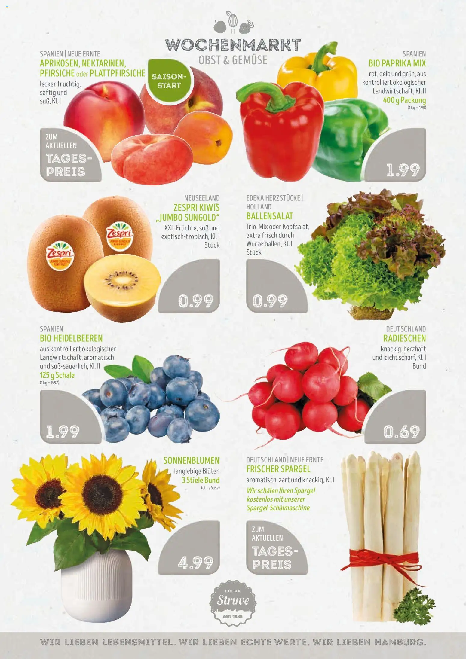 Edeka Struve Prospekt 	 – gültig ab 26.05.2026 | Seite: 4 | Produkte: Vase, Spargel, Paprika, Obst
