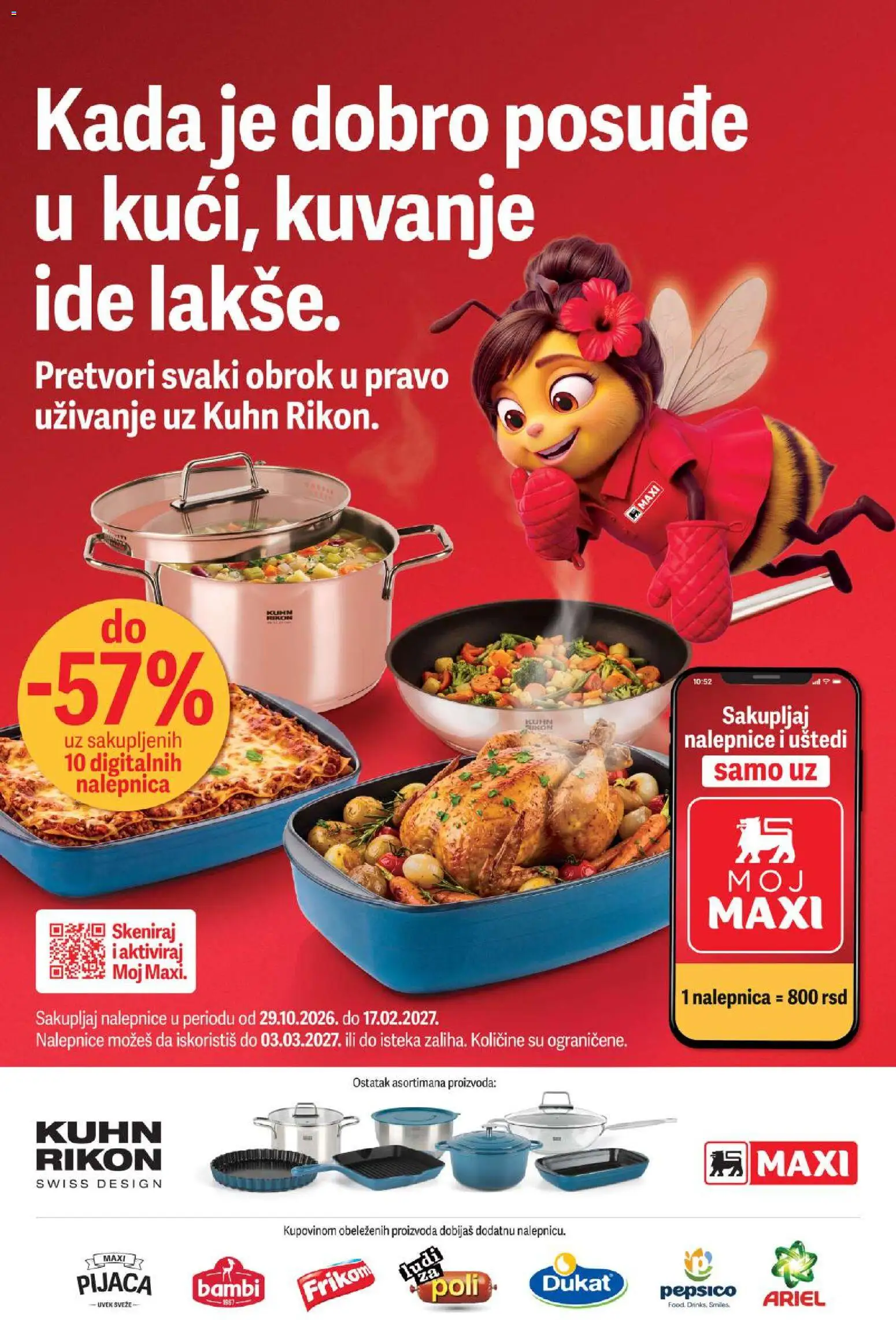 Maxi katalog - važi od 29.10.2026 | Strana: 1 | Proizvode: Ariel, Posuđe