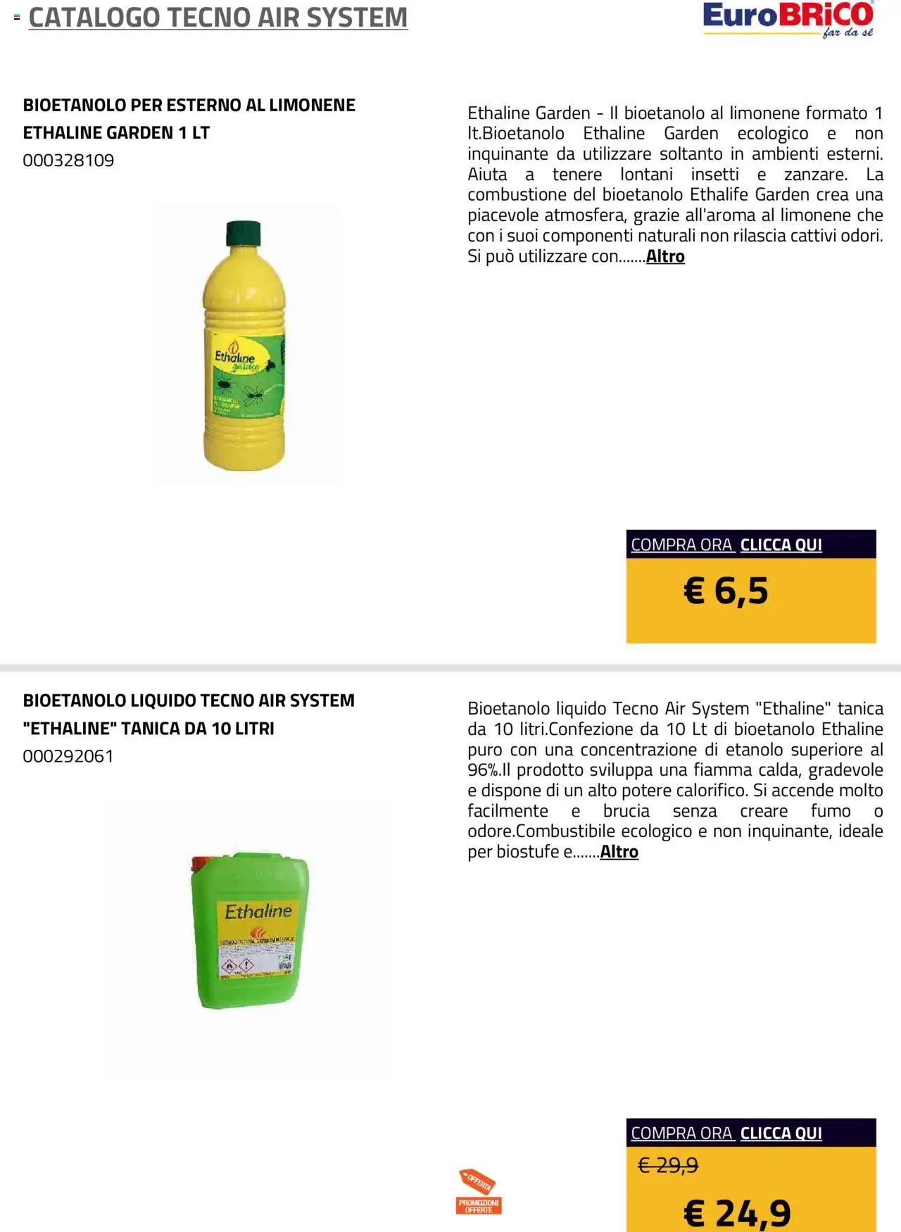 Volantino Eurobrico del 23.07.2025 | Pagina: 32 | Prodotti: Tanica
