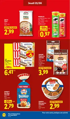 LIDL - Prévisualisation de SONDEY Mini gaufres au beurre, 350 g, (1 kg = 8,54 €) valide à partir de 25/06/2026 | Page: 16
