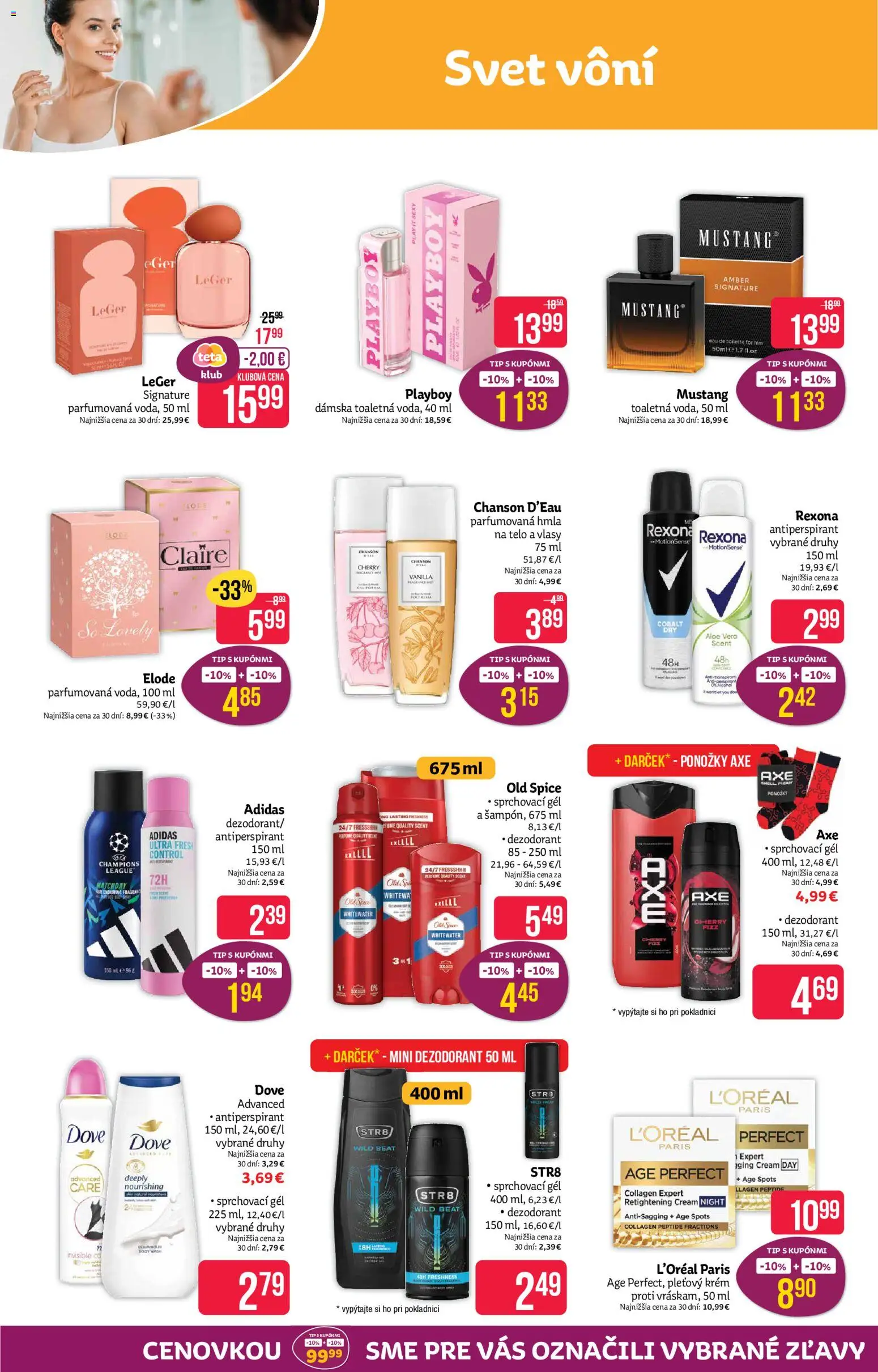 Nové Teta drogerie akcie – leták je platný od 12.10.2026 | Strana: 4 | Produkty: Aloe Vera, Old Spice, Antiperspirant, Adidas