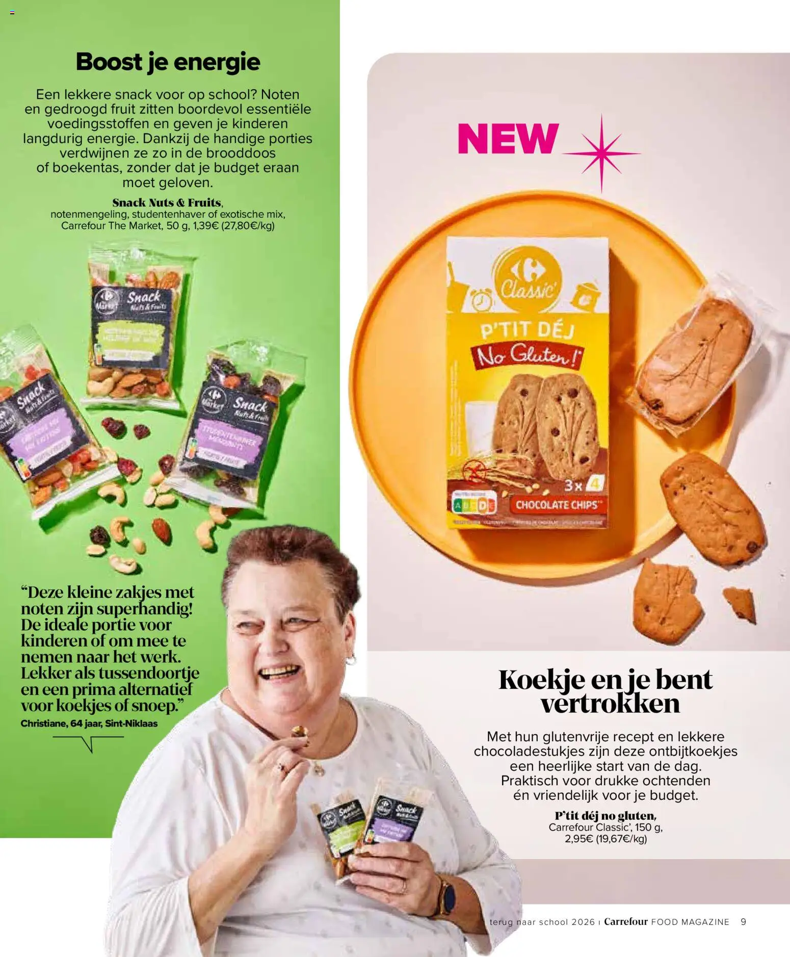 {H1} | Pagina: 9 | Producten: Chips, Koekjes, Boost, Fruit