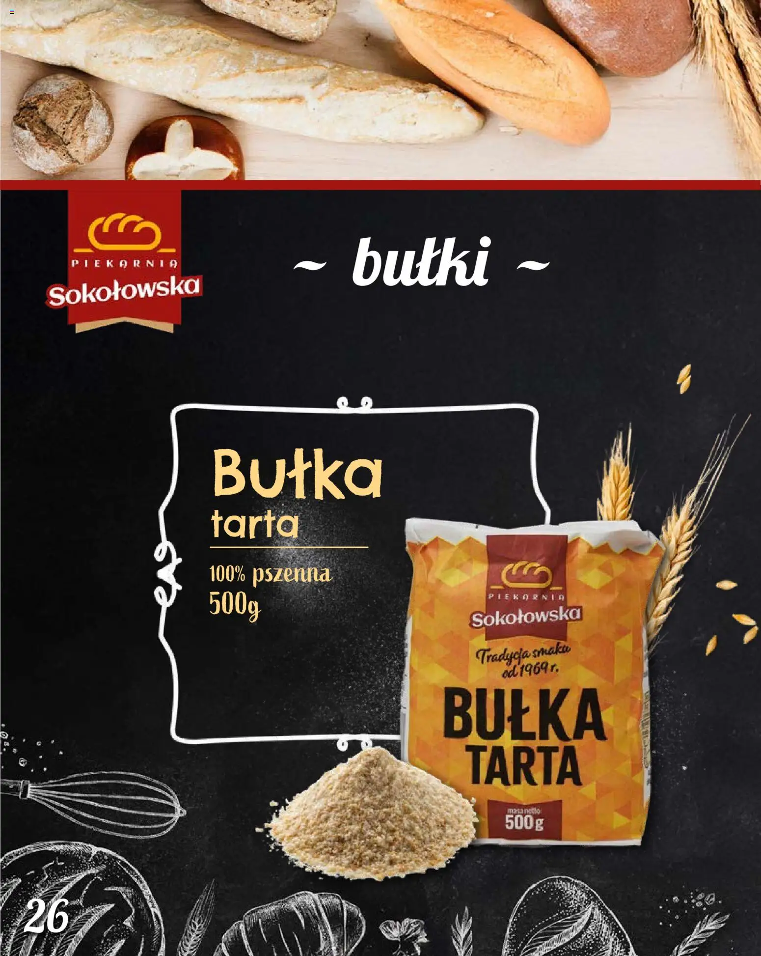 Topaz Gazetka - Piekarnia Sokołowska od 01.02.2026 | Strona: 26 | Produkty: Bułki, Bułka tarta, Piekarnia, Bułka