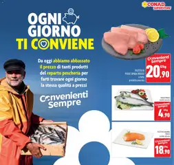 Anteprima del volantino FILETTO DI SALMONE FRESCO, prodotto allevato valido a partire dal 06.05.2026 | Pagina: 18 | Prodotti: Salmone, Pesce, Salmone fresco, Pesce spada