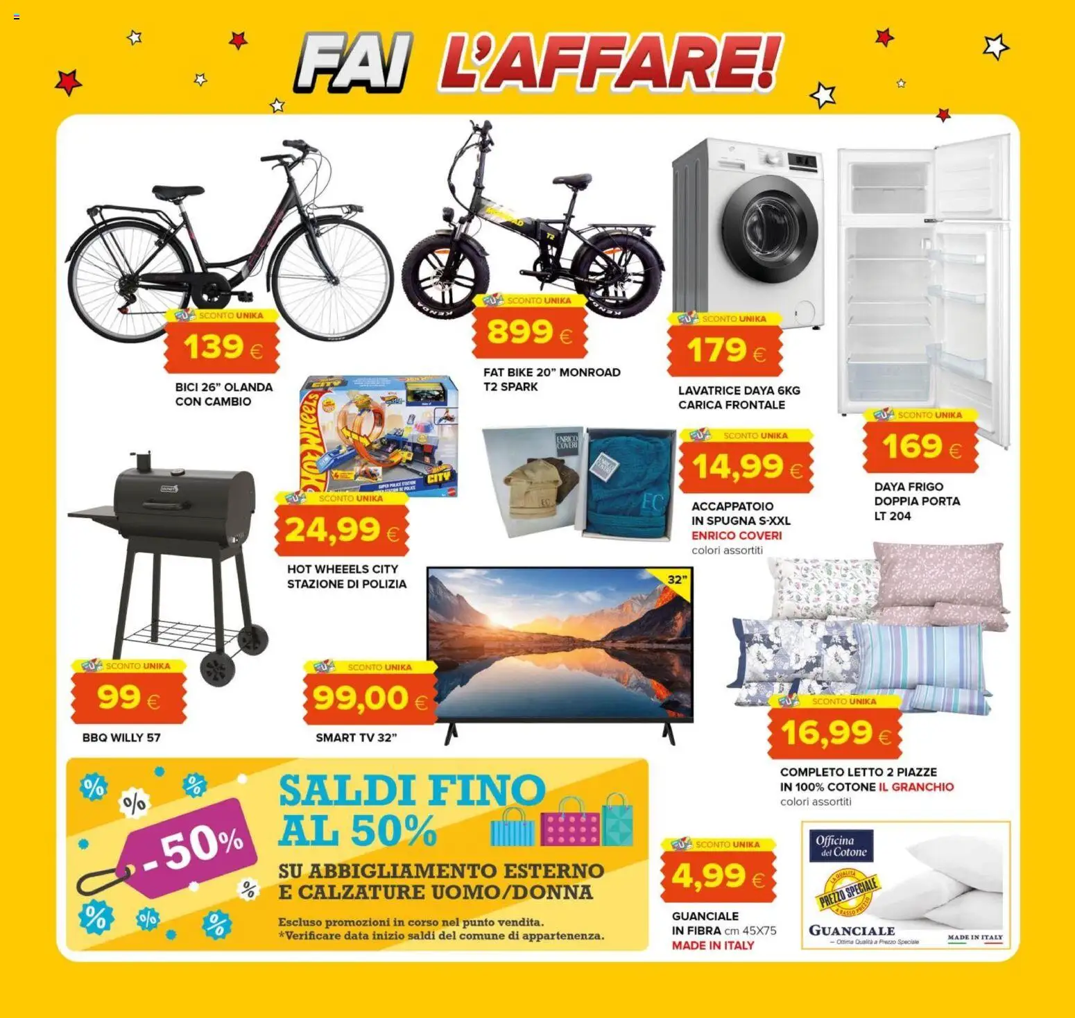 Volantino Oasi del 16/07/2026 | Pagina: 21 | Prodotti: Accappatoio, TV, Letto, Guanciale