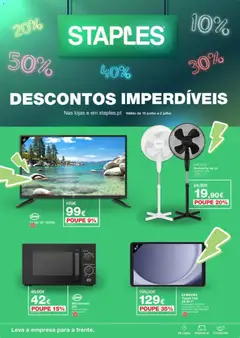 Pré-visualização Staples Descontos Imperdíveis válido de 15.06.2026