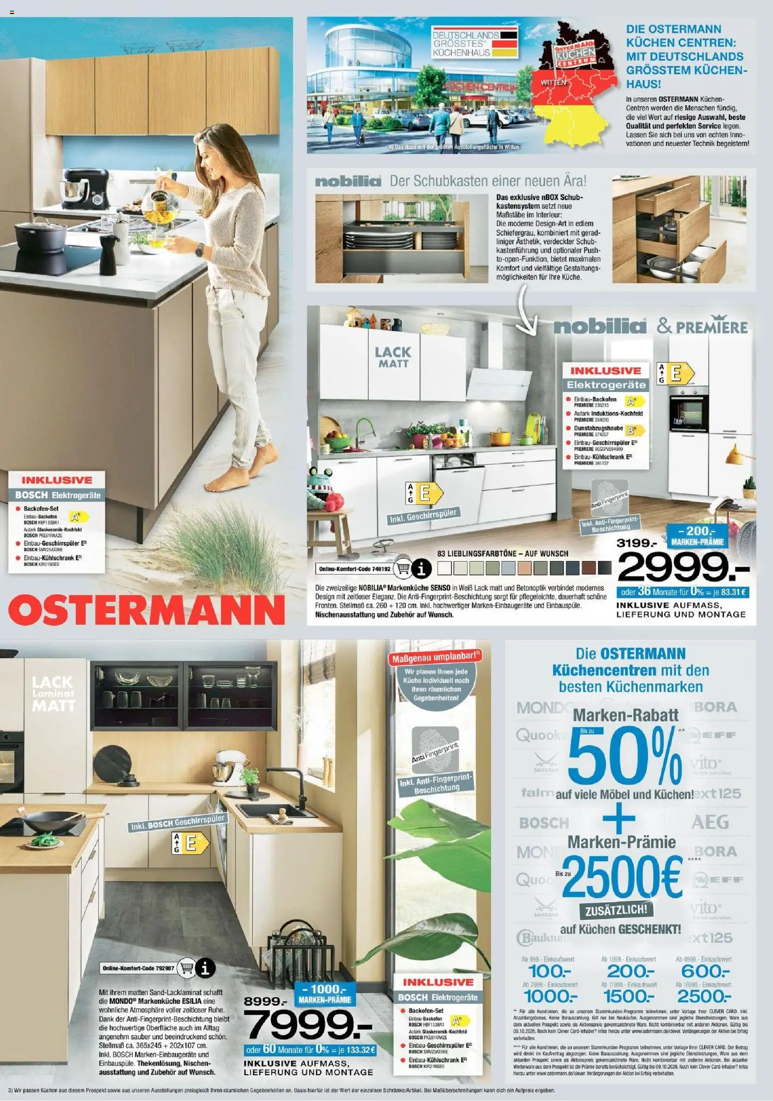 Ostermann Prospekt – gültig ab 19.09.2026 | Seite: 11 | Produkte: Bosch, Neff, Geschirrspüler, Küche