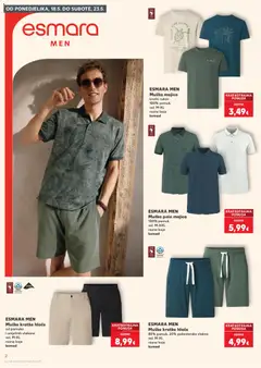 ESMARA MEN Muška polo majica, 100% pamuk, vel. M-XXL, razne boje, komad - Pregled kataloga iz trgovine Kaufland, vrijedi od 20.05.2026 | Stranica: 2