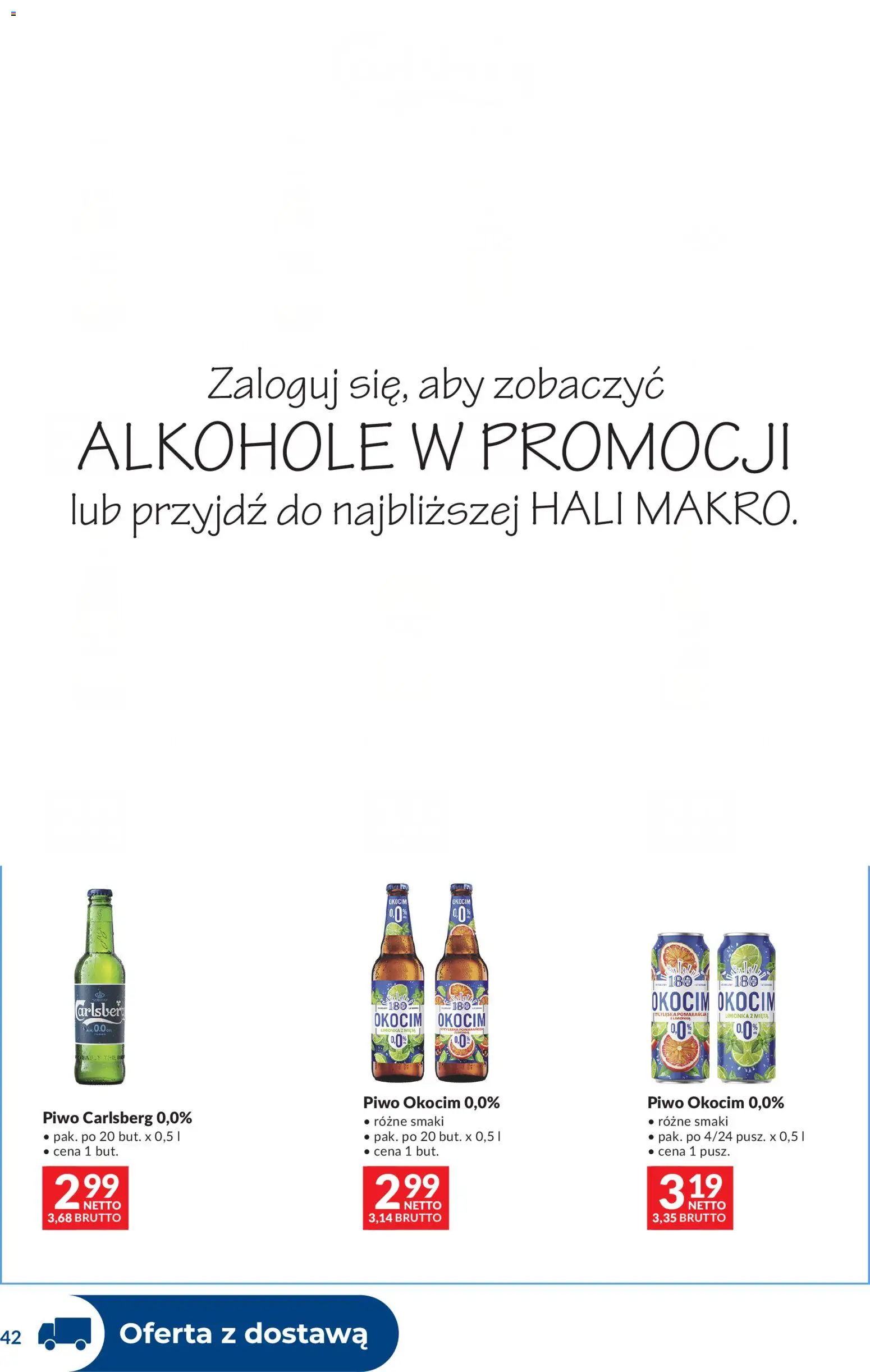Makro gazetka - Dystrybucja do sklepów od 07.07.2026 | Strona: 42 | Produkty: Limonka, Piwo Carlsberg, Piwo