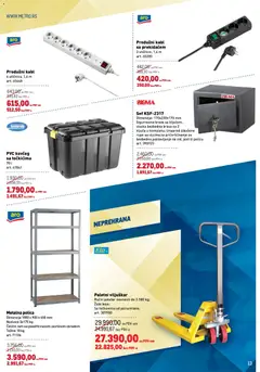 Metro katalog - pregled Metro kataloga - važi od 03.09.2026 | Strana: 13 | Proizvode: Polica, Kabl, Metalna polica, Produžni kabl