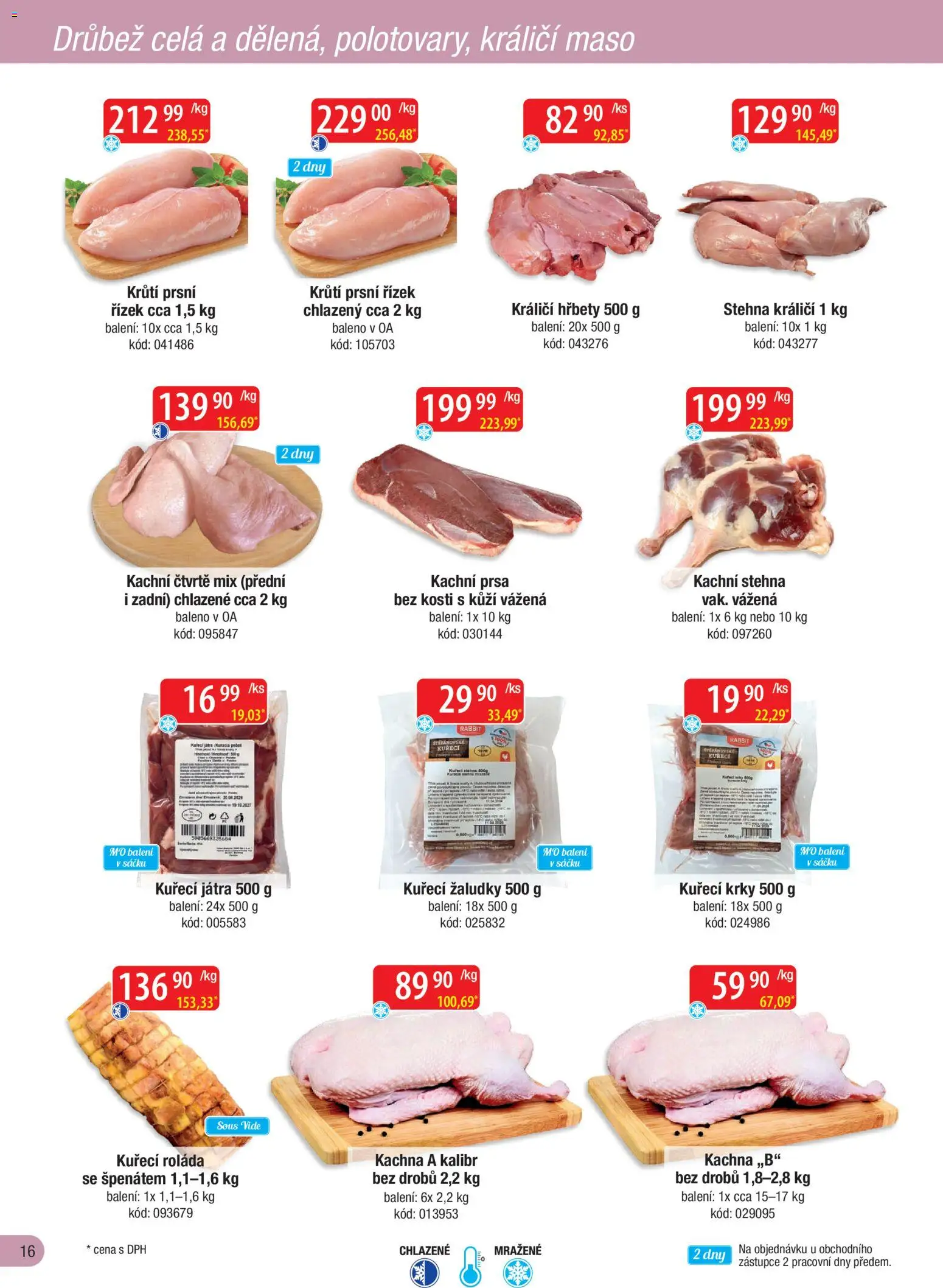Astur & Qanto leták - Velkoobchod fresh 10/2026 od 01.10.2026 | Strana: 16 | Produkty: Drůbež, Králičí maso, Kachni stehna, Játra