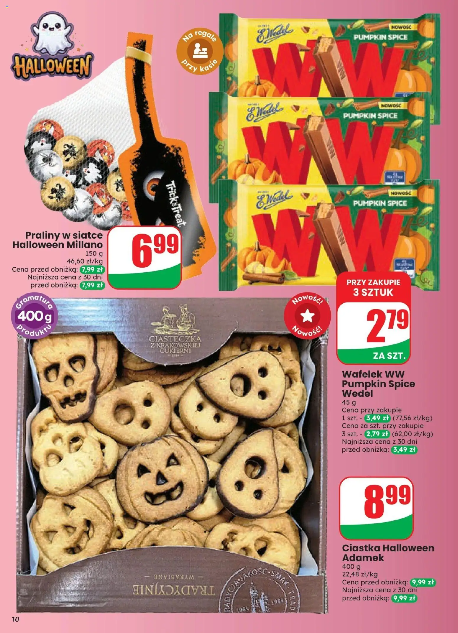 Dino gazetka od 21.10.2026 | Strona: 10 | Produkty: Praliny, Wafelek, Ciastka, Ciasteczka