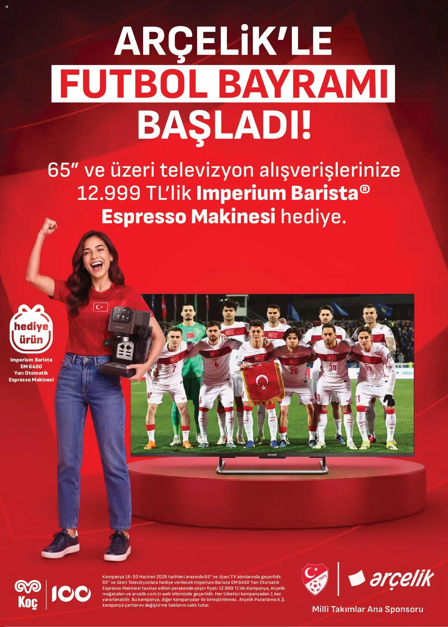 Arçelik Katalog - 16.06.2026 tarihinden itibaren geçerlidir | Sayfa: 83 | Ürünler: Espresso makinesi, TV, Televizyon