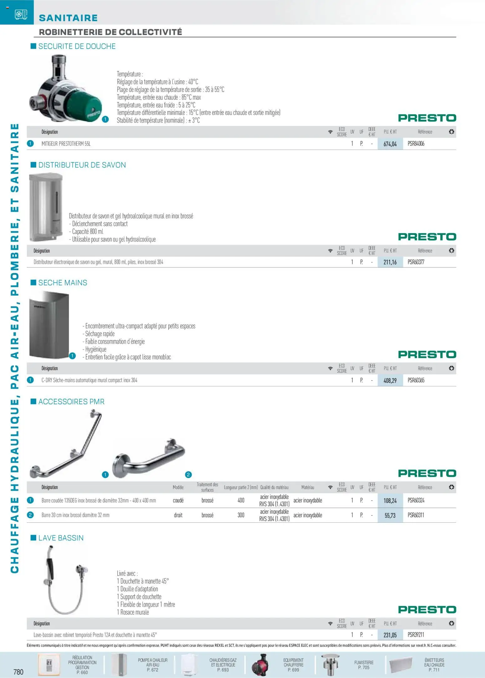 {H1} | Page: 125 | Produits: Robinet, Brosse, Savon, Livre