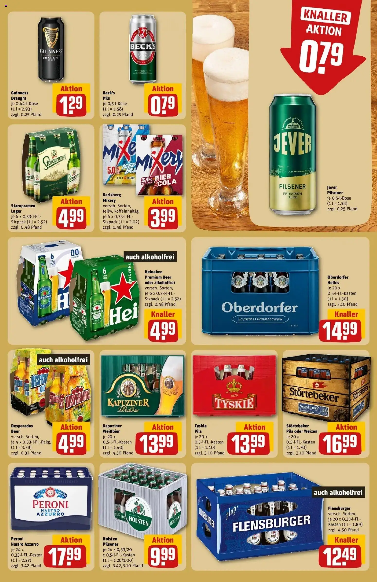 Rewe Prospekt Braunschweig – gültig ab 13.07.2026 | Seite: 19 | Produkte: Energy, Bier, Weißbier, Desperados