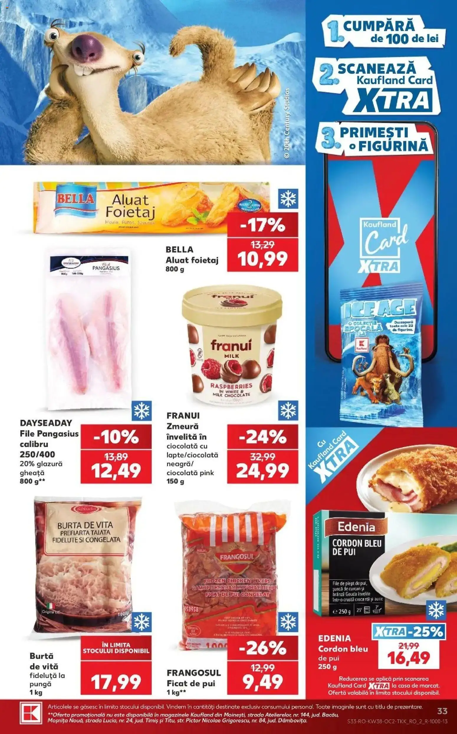 Kaufland Ploiești 16.09.2026 - Revista si Oferta | Pagină: 33 | Produse: Burta de vita, Pui, Foietaj, Șuncă