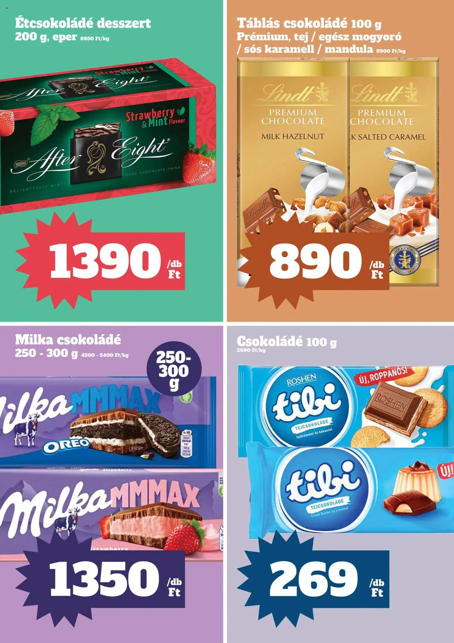 Vil-For akciós ujság - amely érvényes a következő dátumtól: 2026.10.08. | Oldal: 2 | Termékek: Lindt, Mandula, Oreo, Roshen