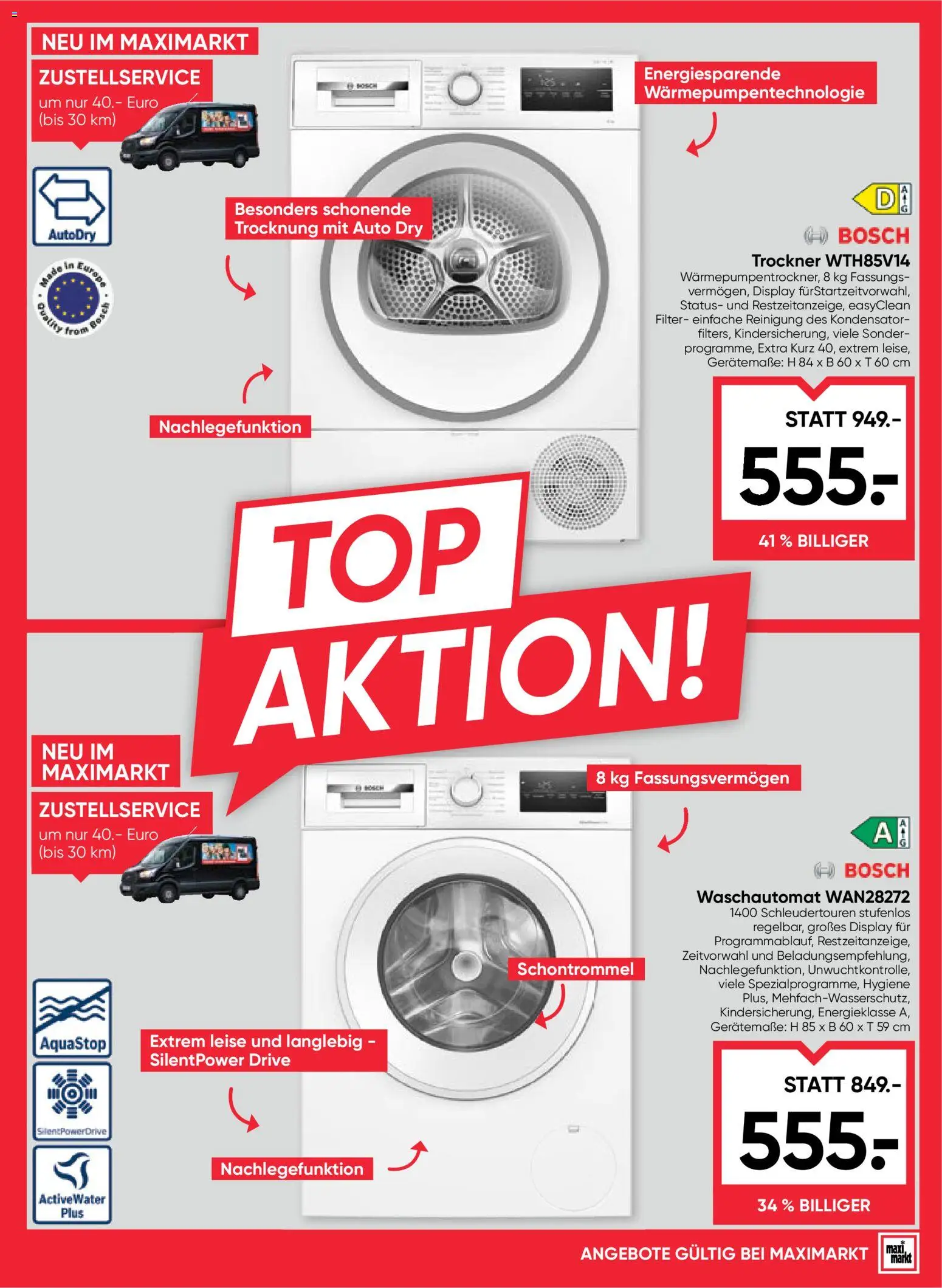 Maximarkt Flugblatt gültig ab 22.10.2026 | Seite: 23 | Produkte: Trockner