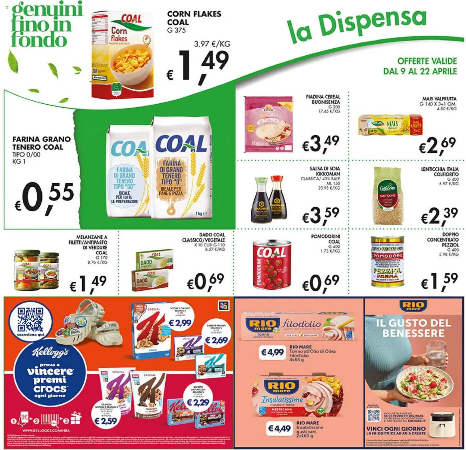 Volantino Coal del 09.04.2026 | Pagina: 23 | Prodotti: Pomodorini, Pane, Pizza, Sale