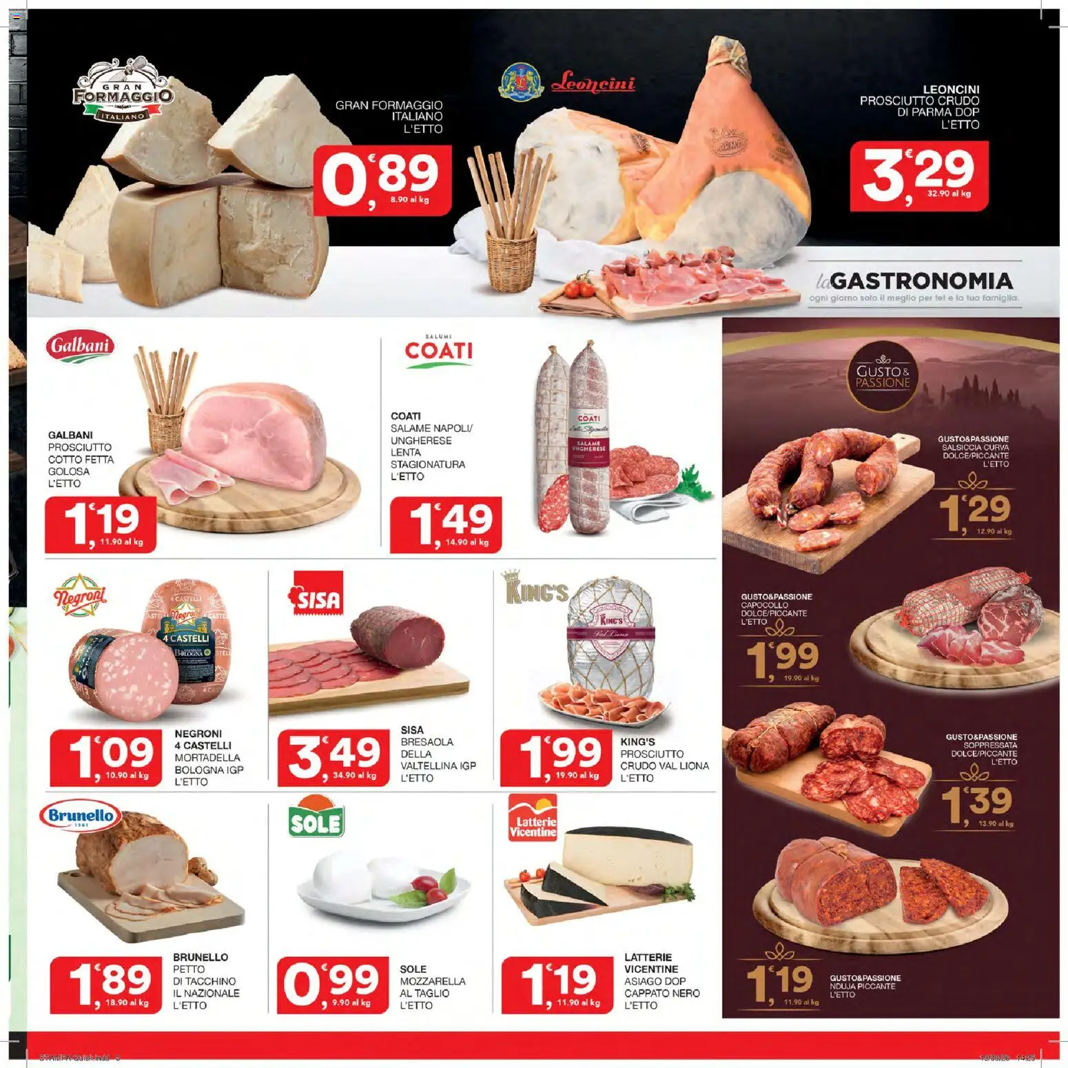 Volantino SISA del 02/07/2026 | Pagina: 3 | Prodotti: Bresaola, Tacchino, Prosciutto, Mortadella